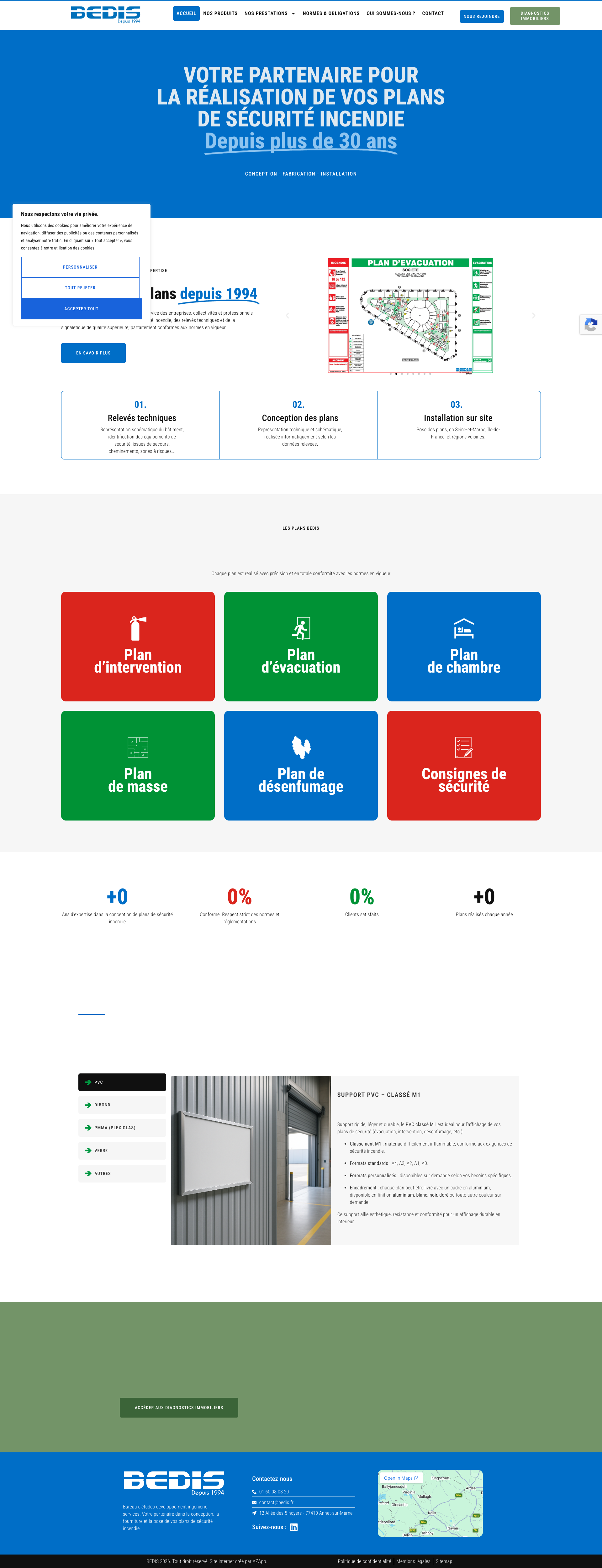 Aperçu du site