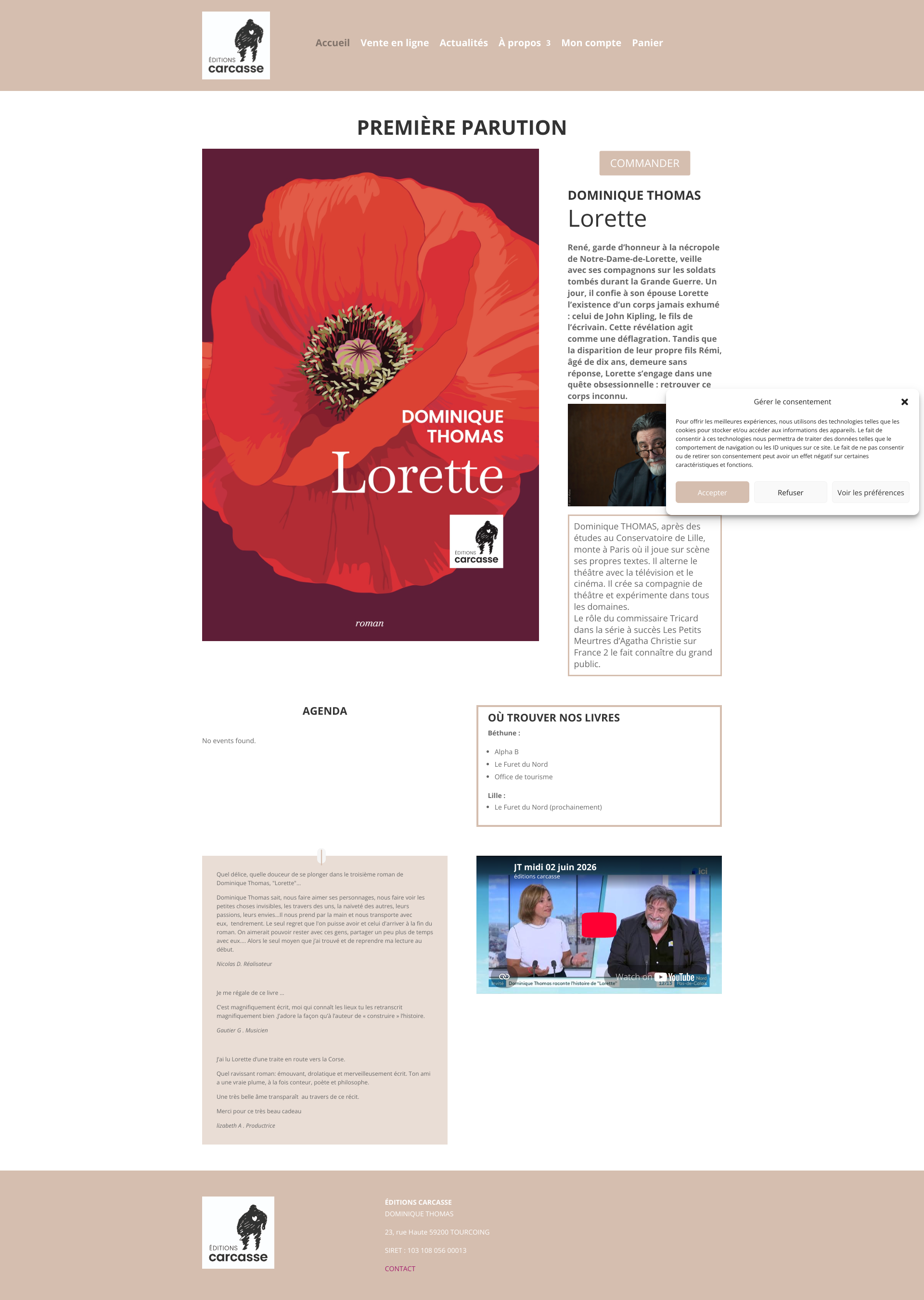Aperçu du site