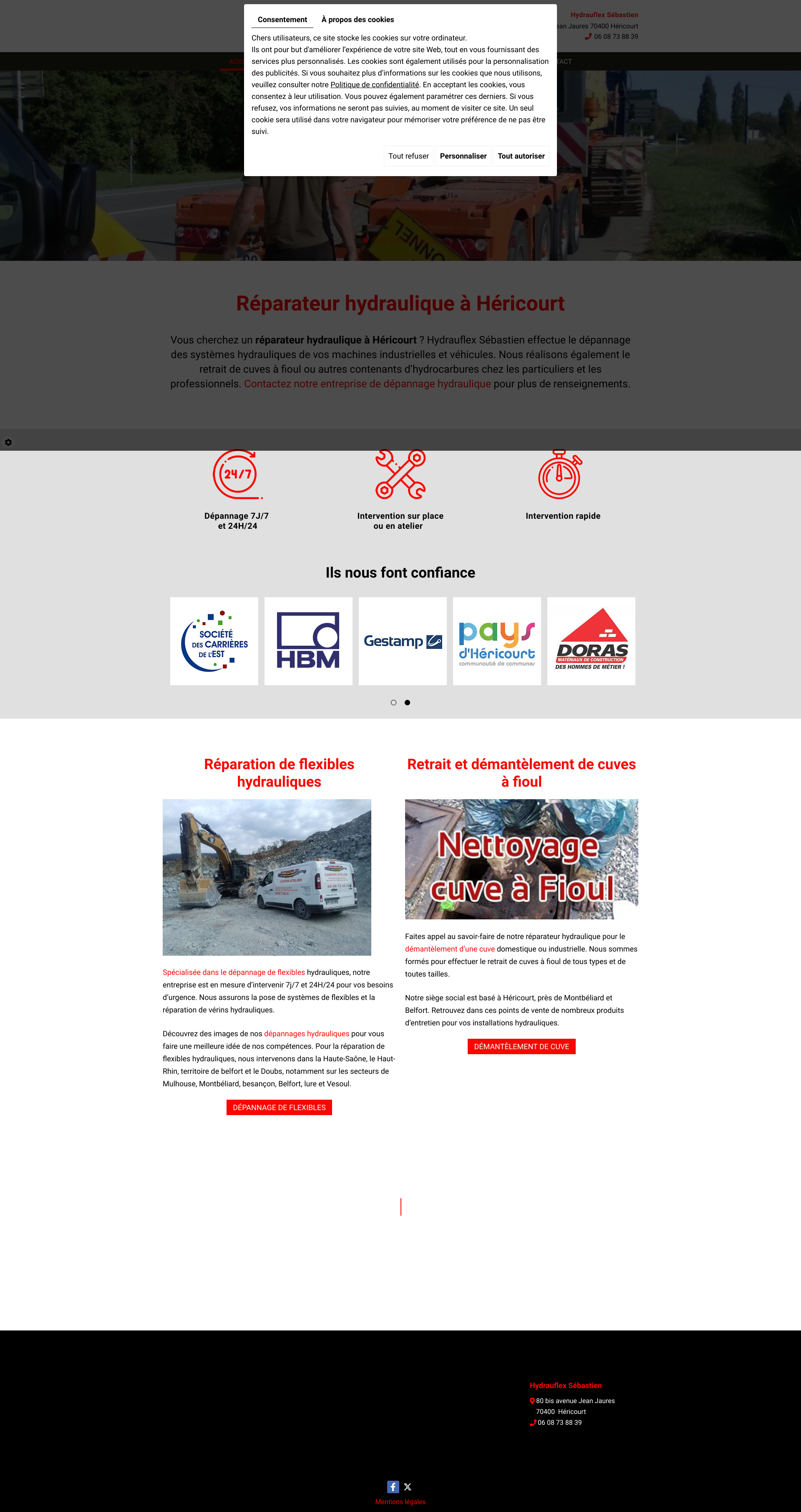 Aperçu du site