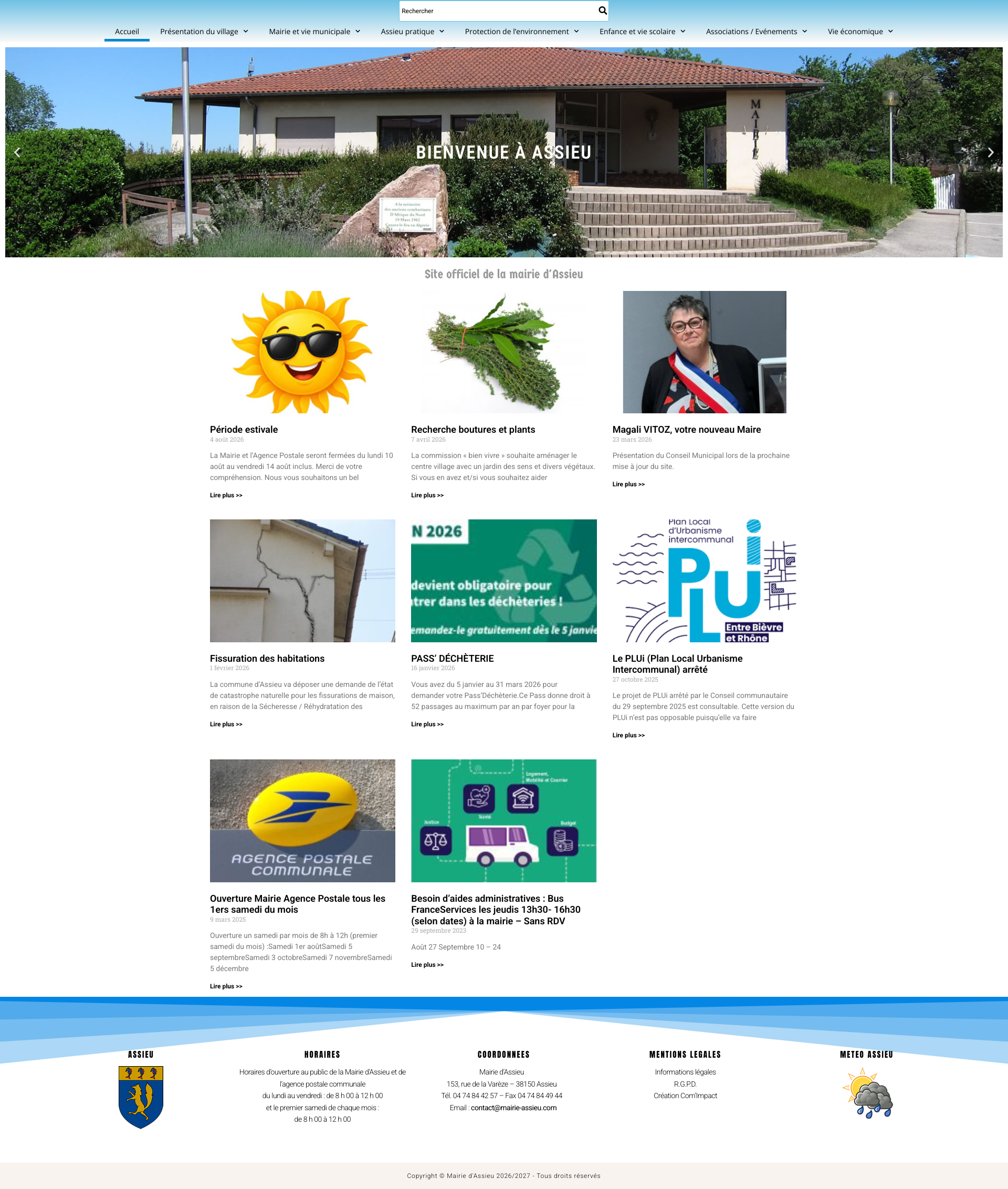 Aperçu du site