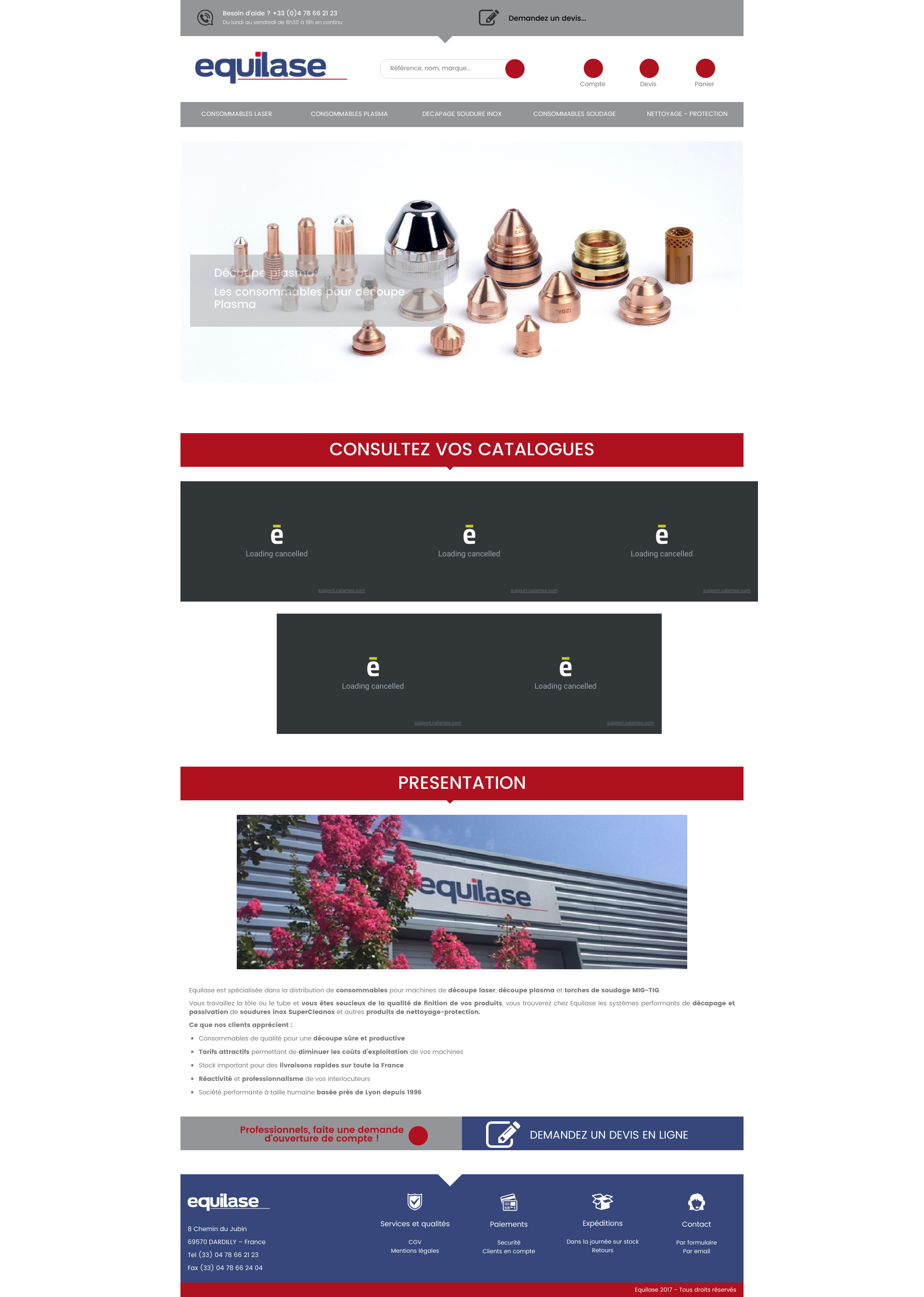 Aperçu du site