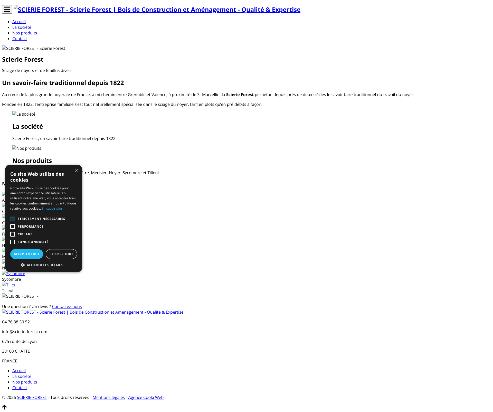 Aperçu du site