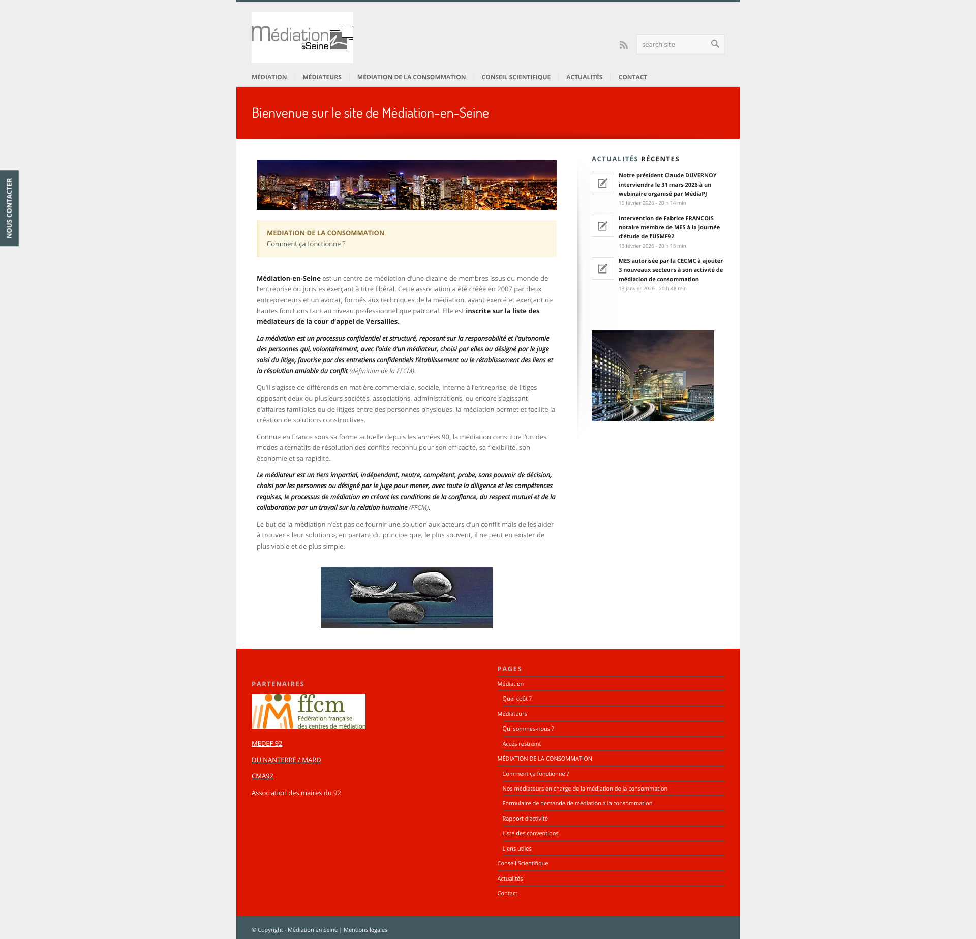 Aperçu du site