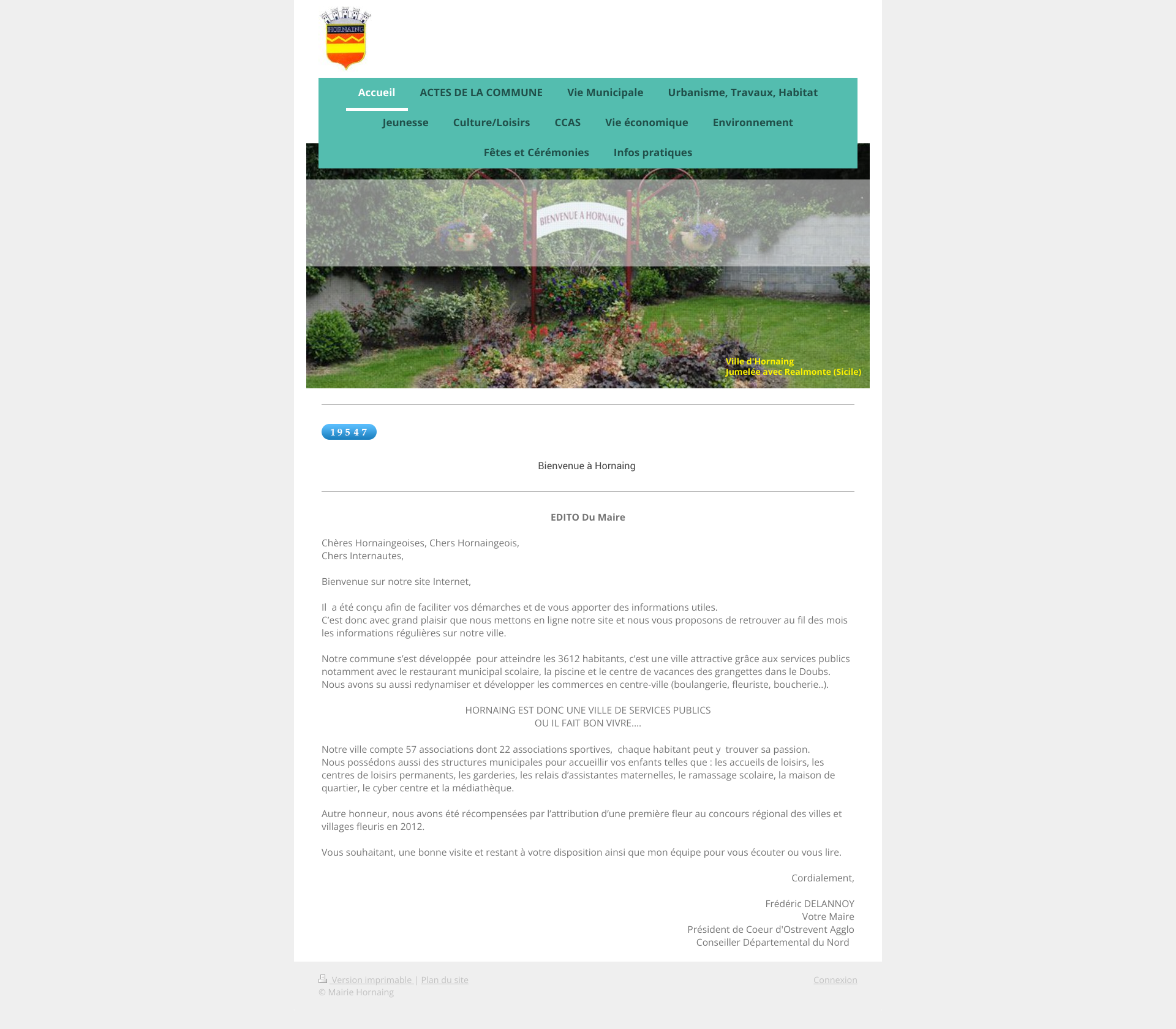 Aperçu du site