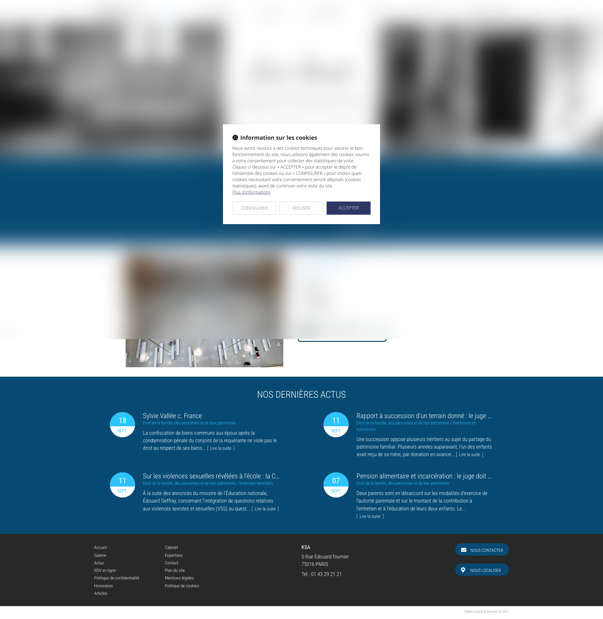 Aperçu du site