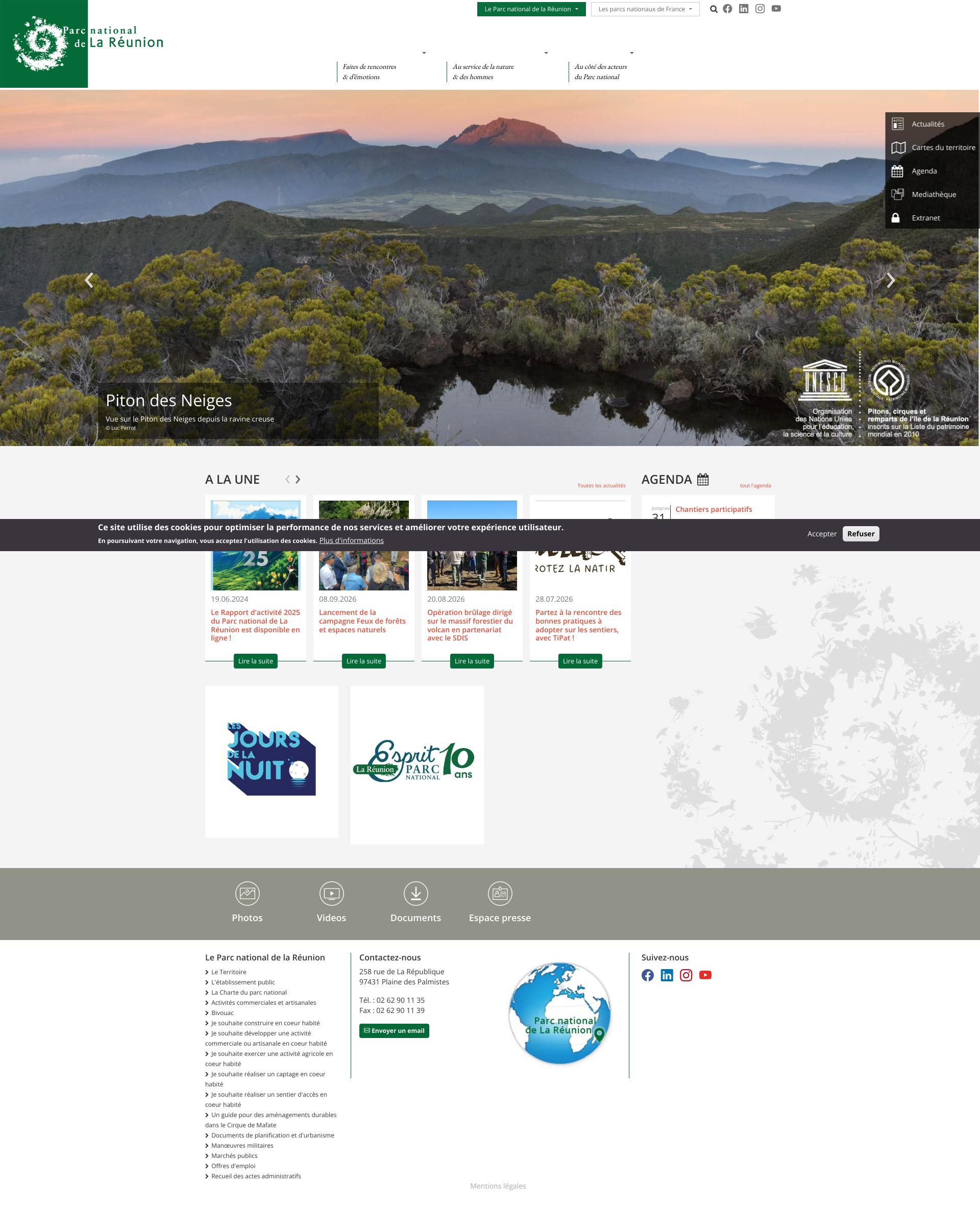 Aperçu du site