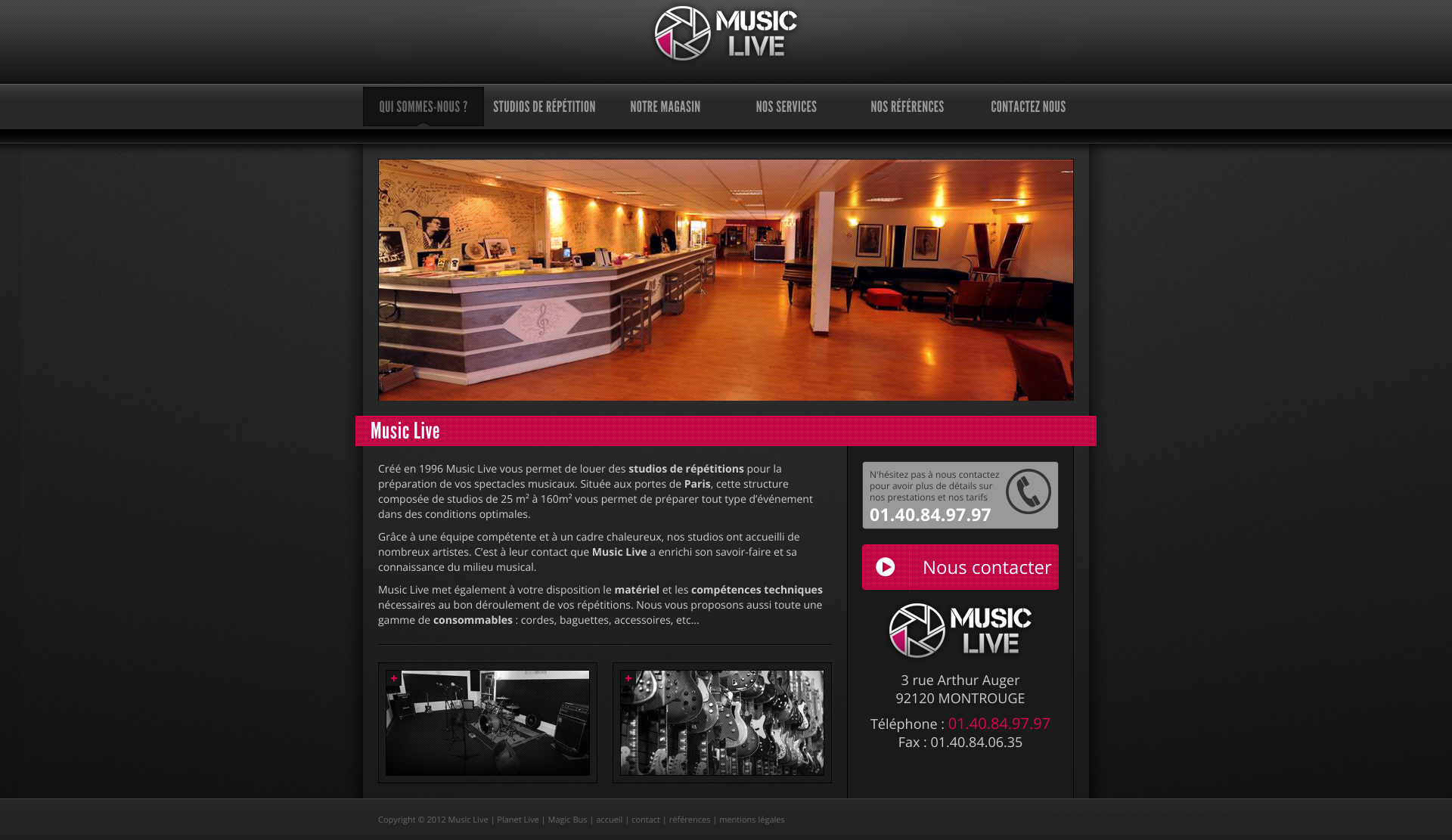 Aperçu du site