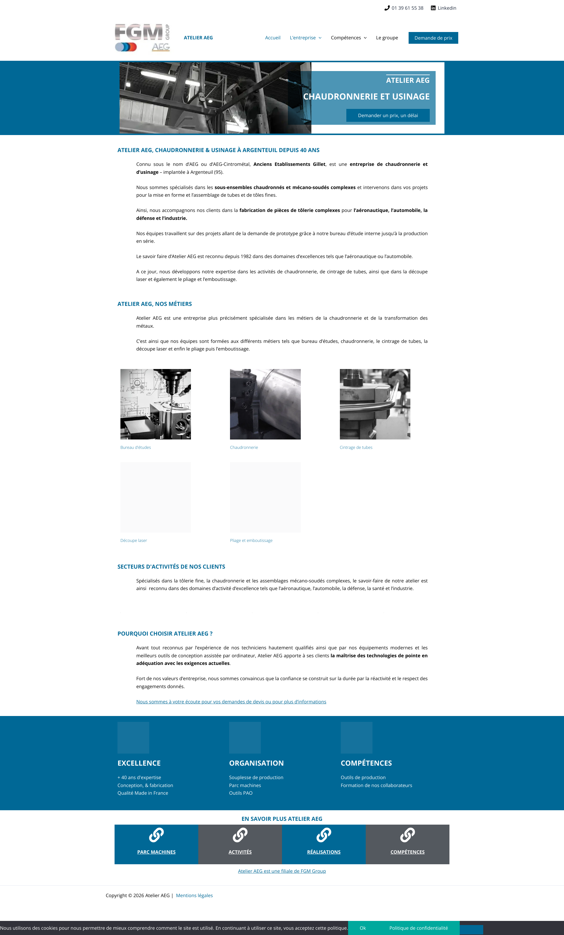 Aperçu du site