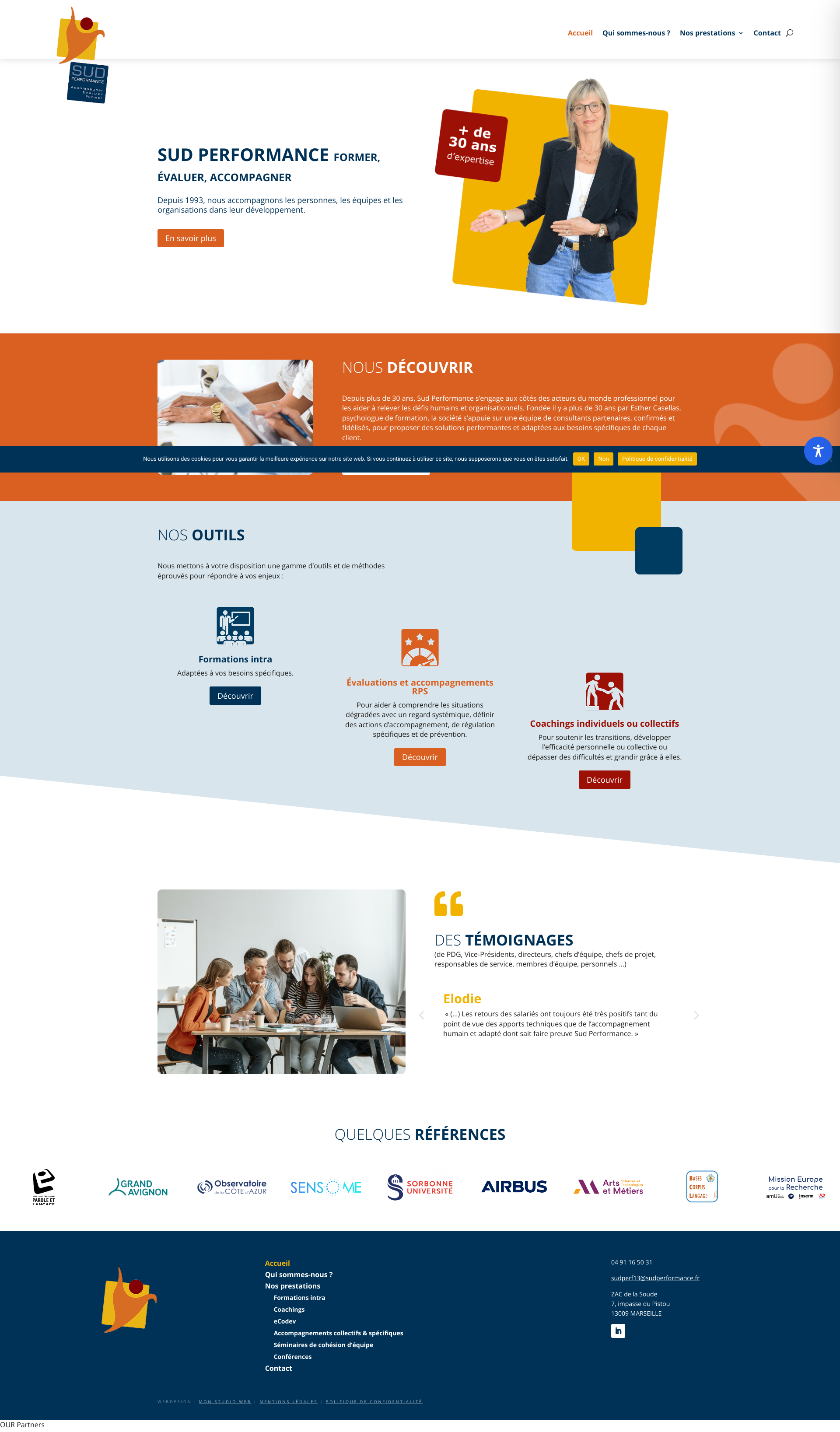 Aperçu du site