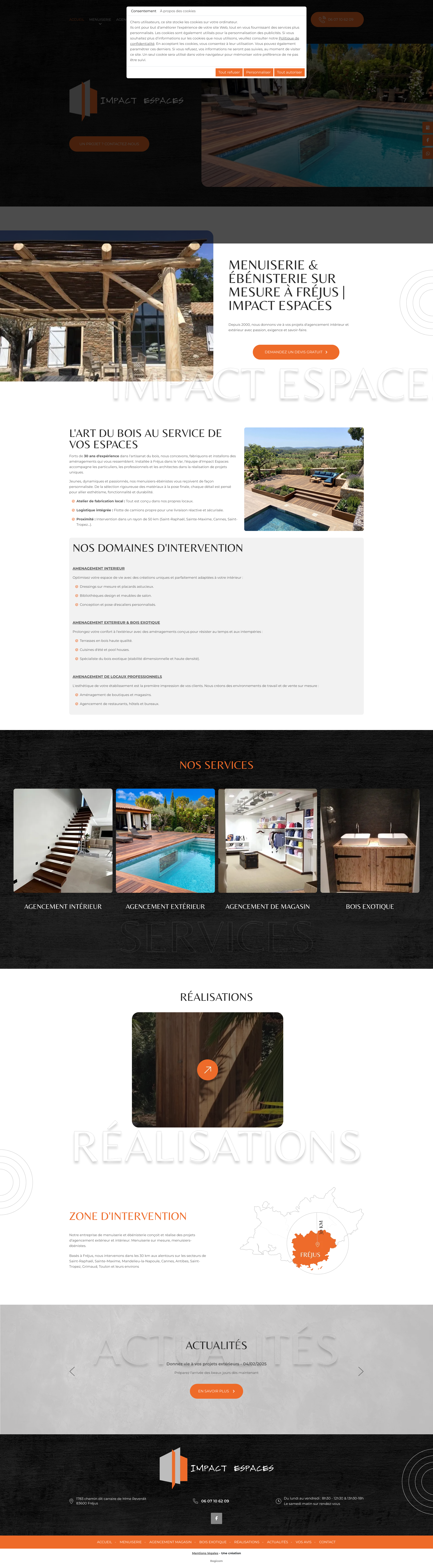 Aperçu du site