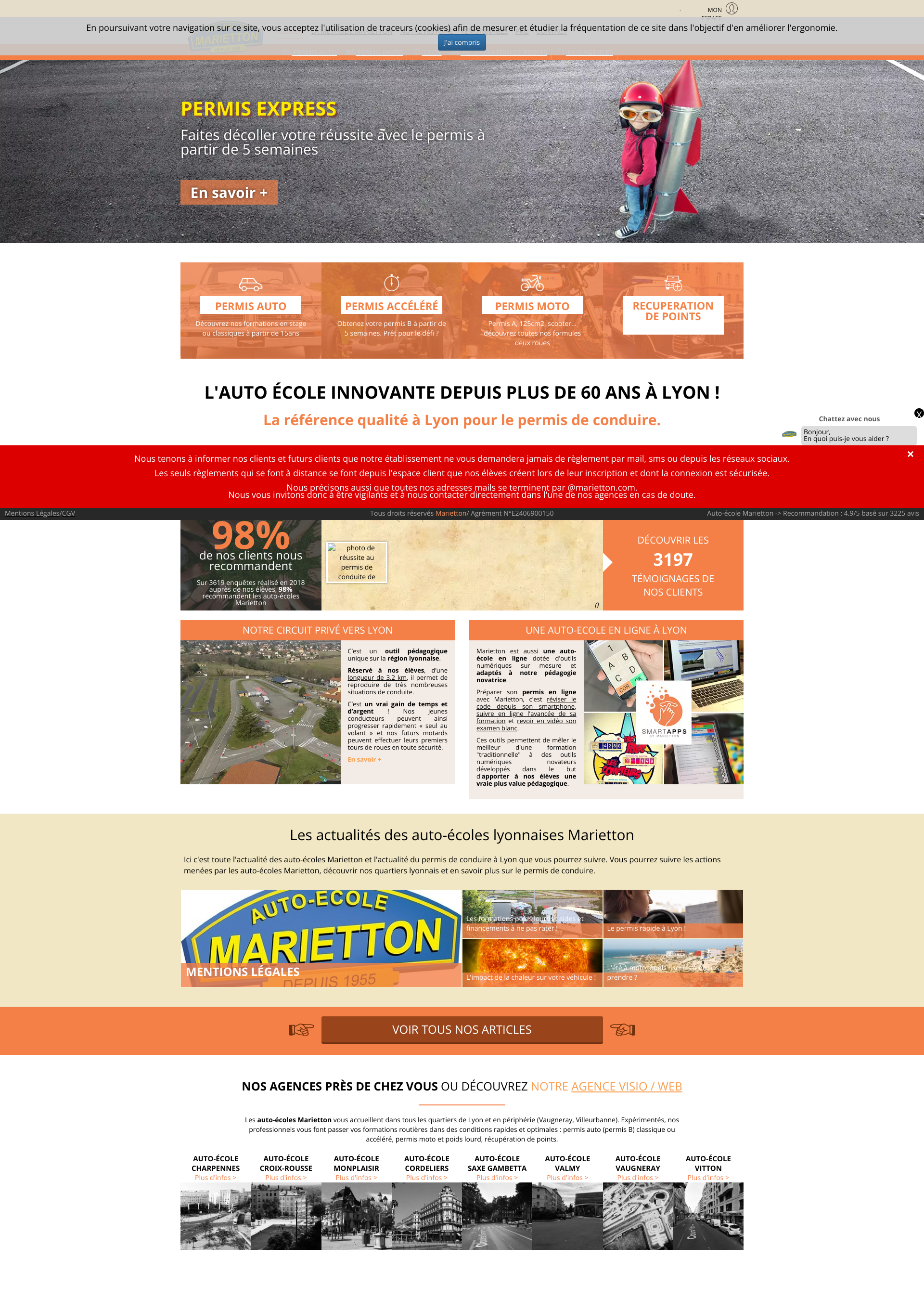 Aperçu du site