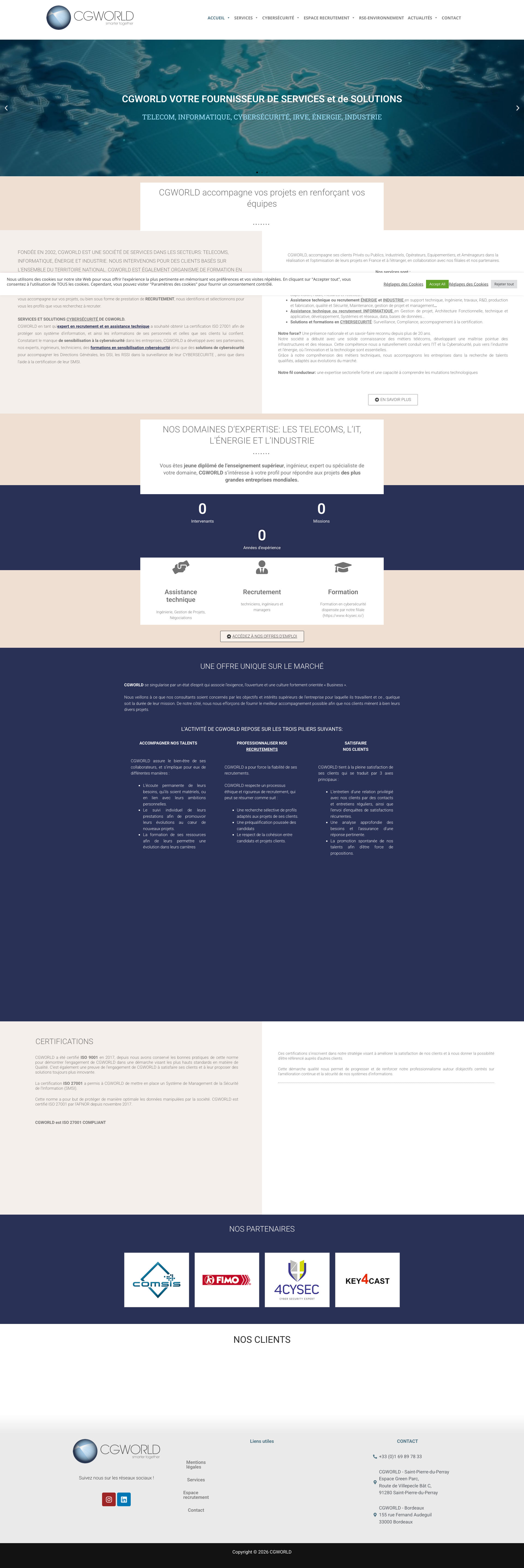 Aperçu du site