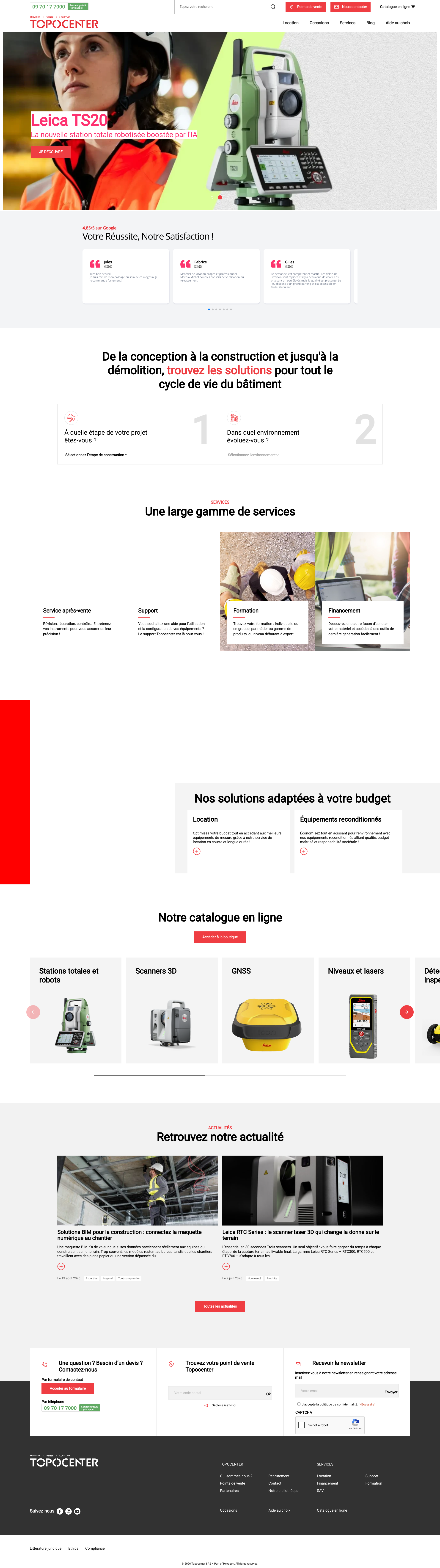 Aperçu du site