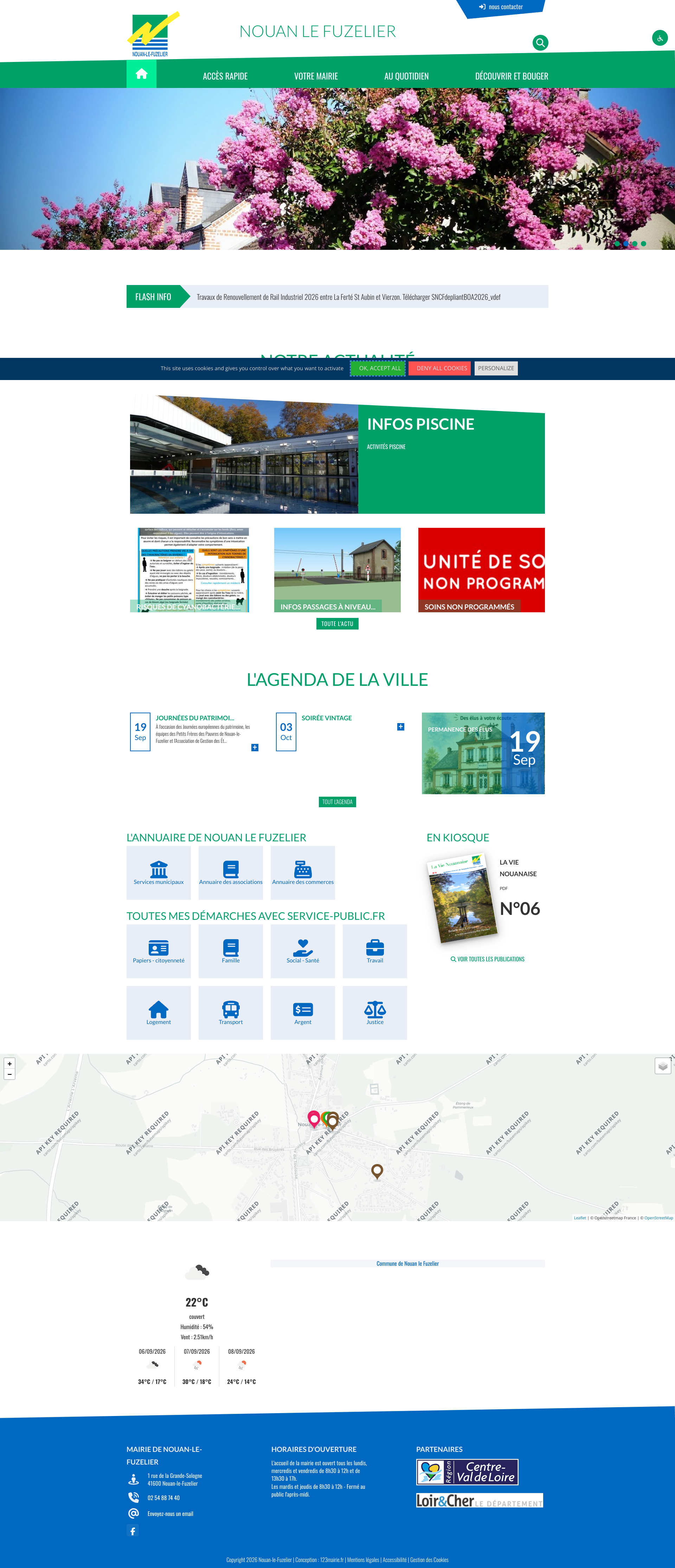 Aperçu du site