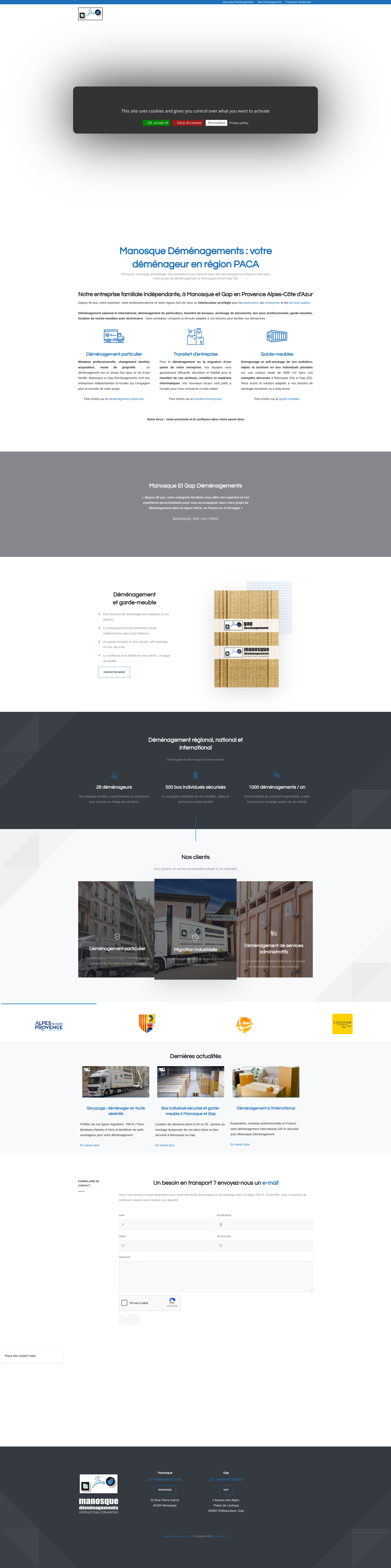 Aperçu du site
