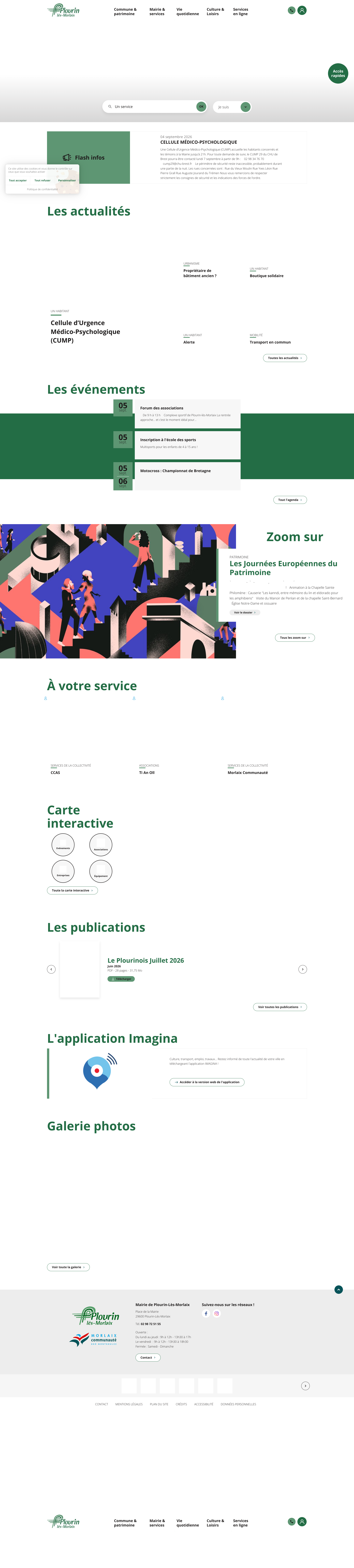 Aperçu du site