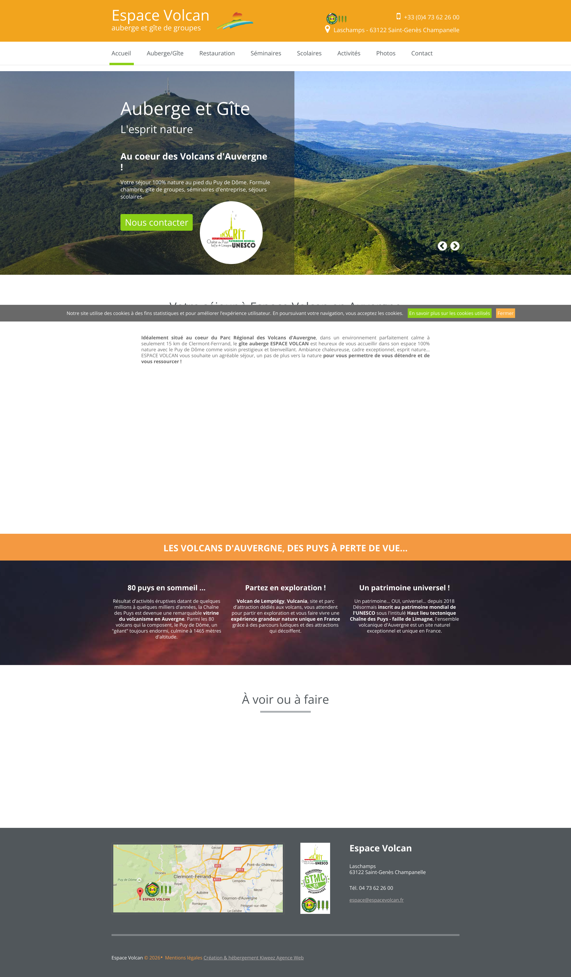 Aperçu du site