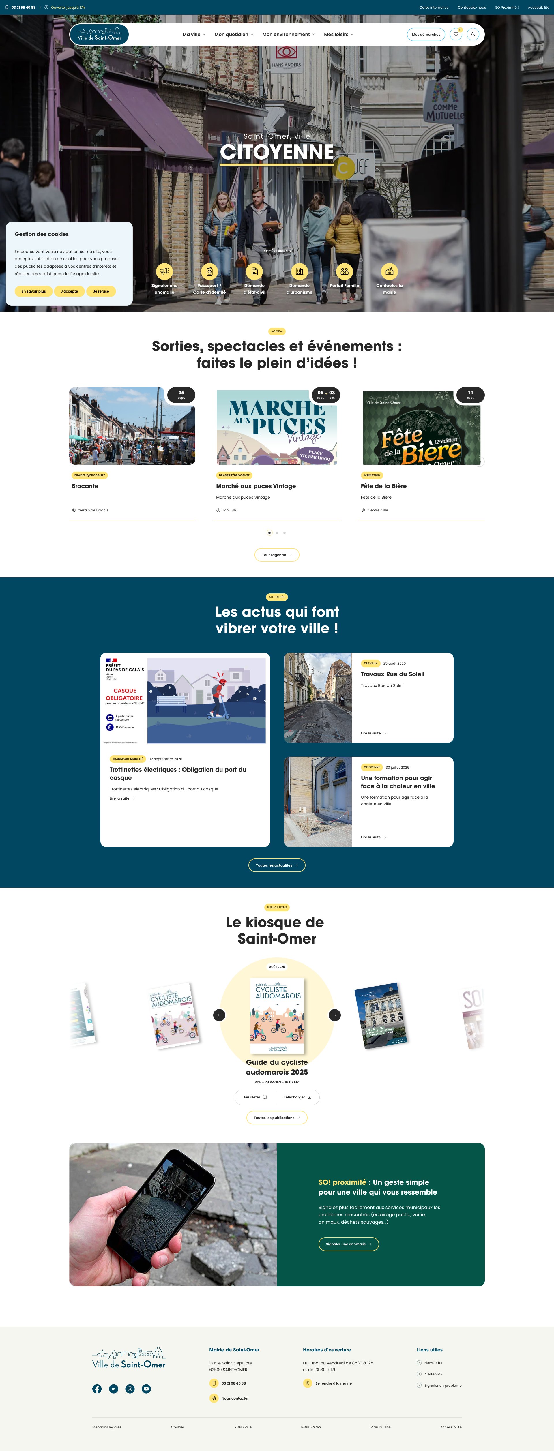 Aperçu du site