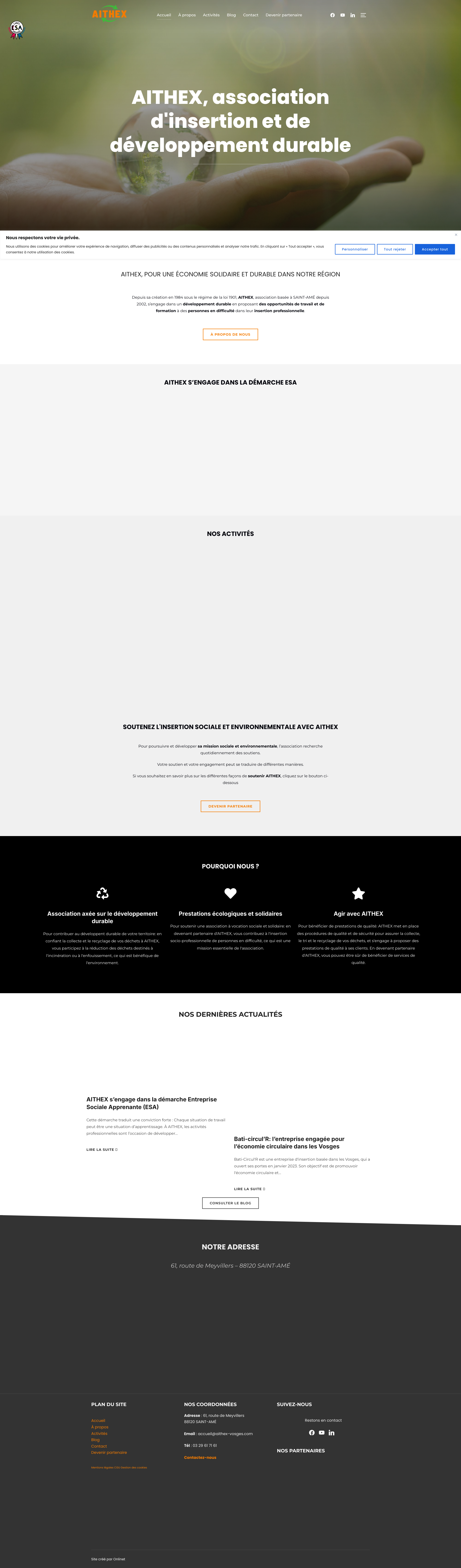 Aperçu du site