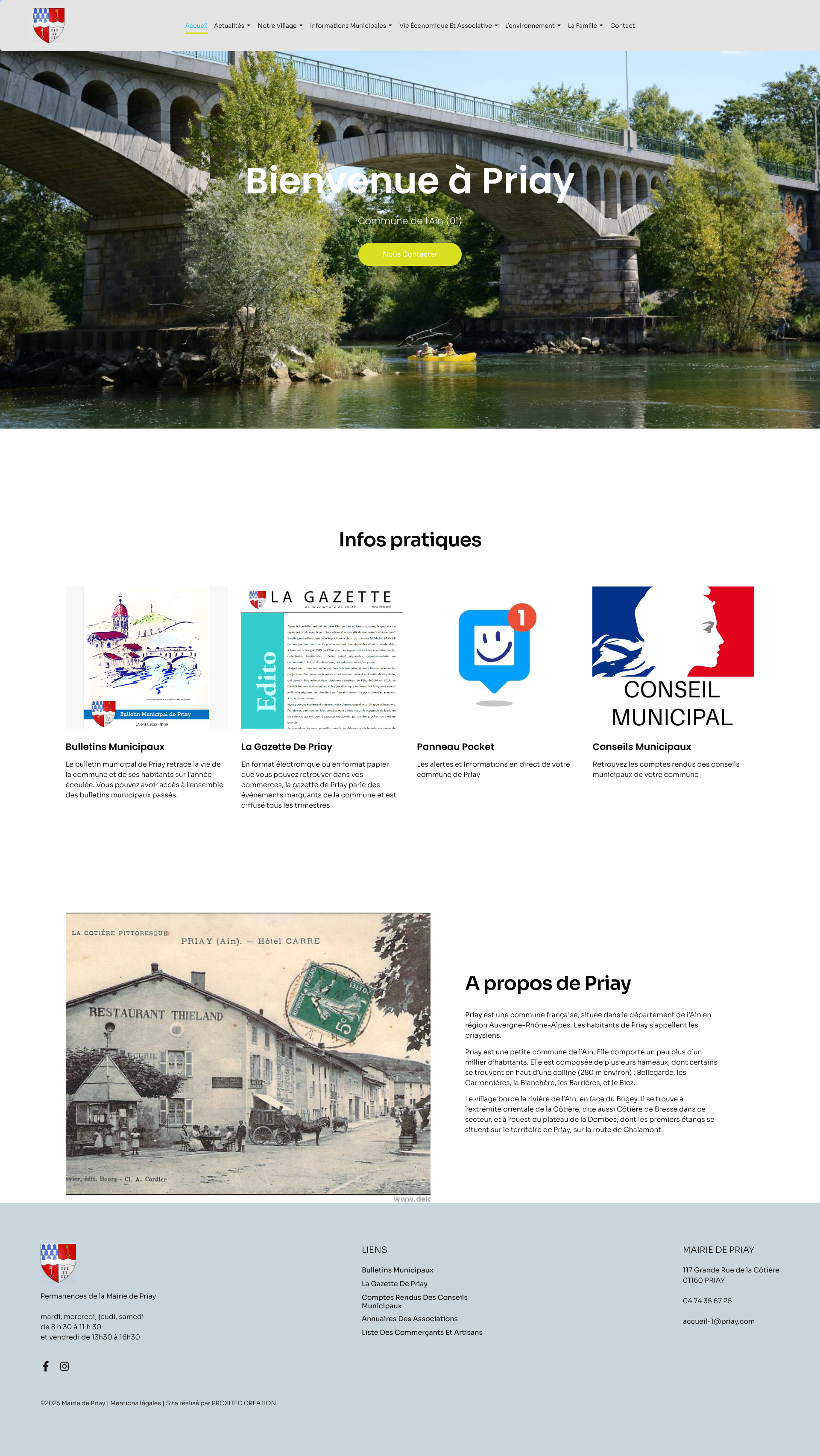 Aperçu du site