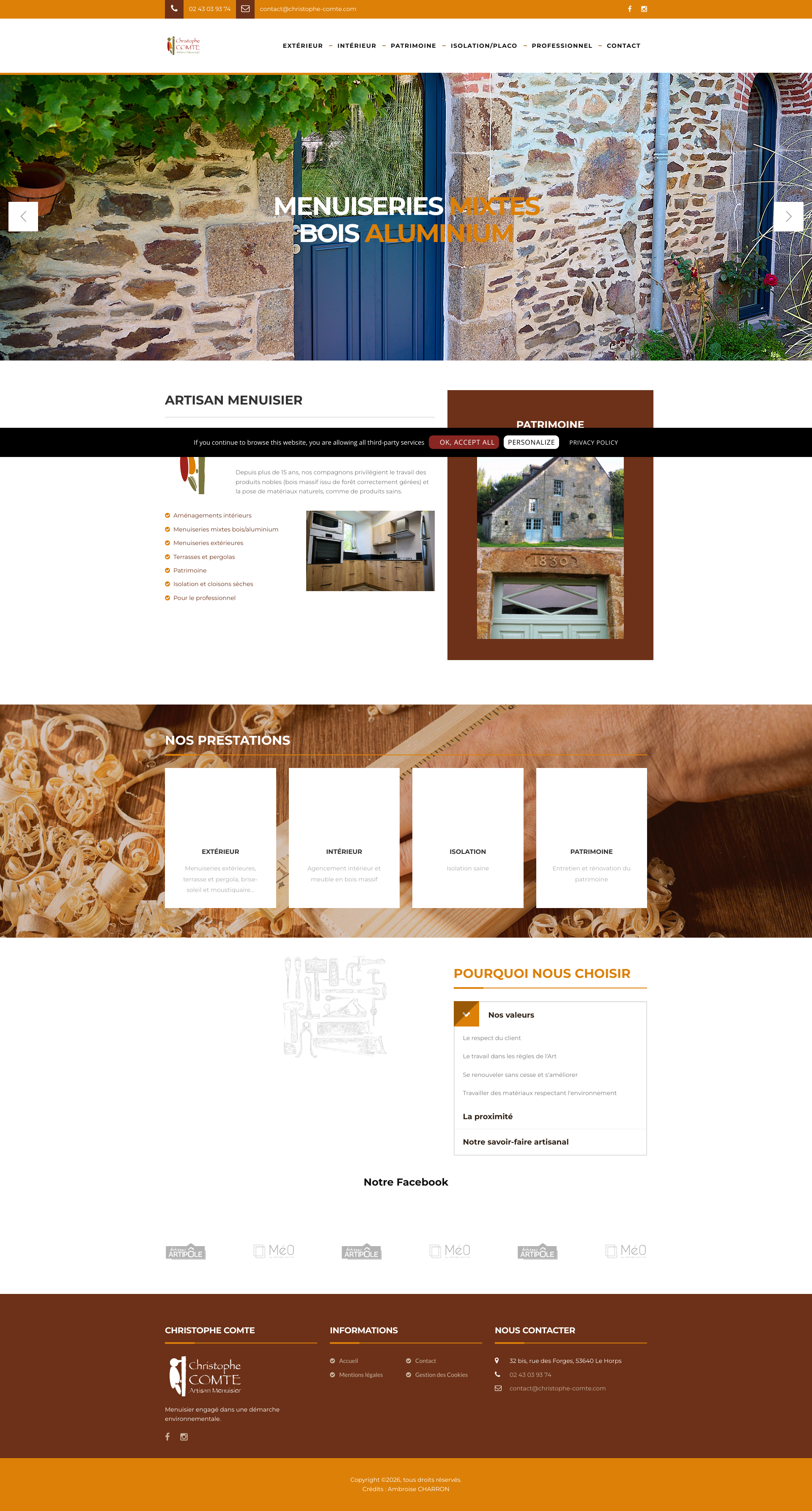 Aperçu du site