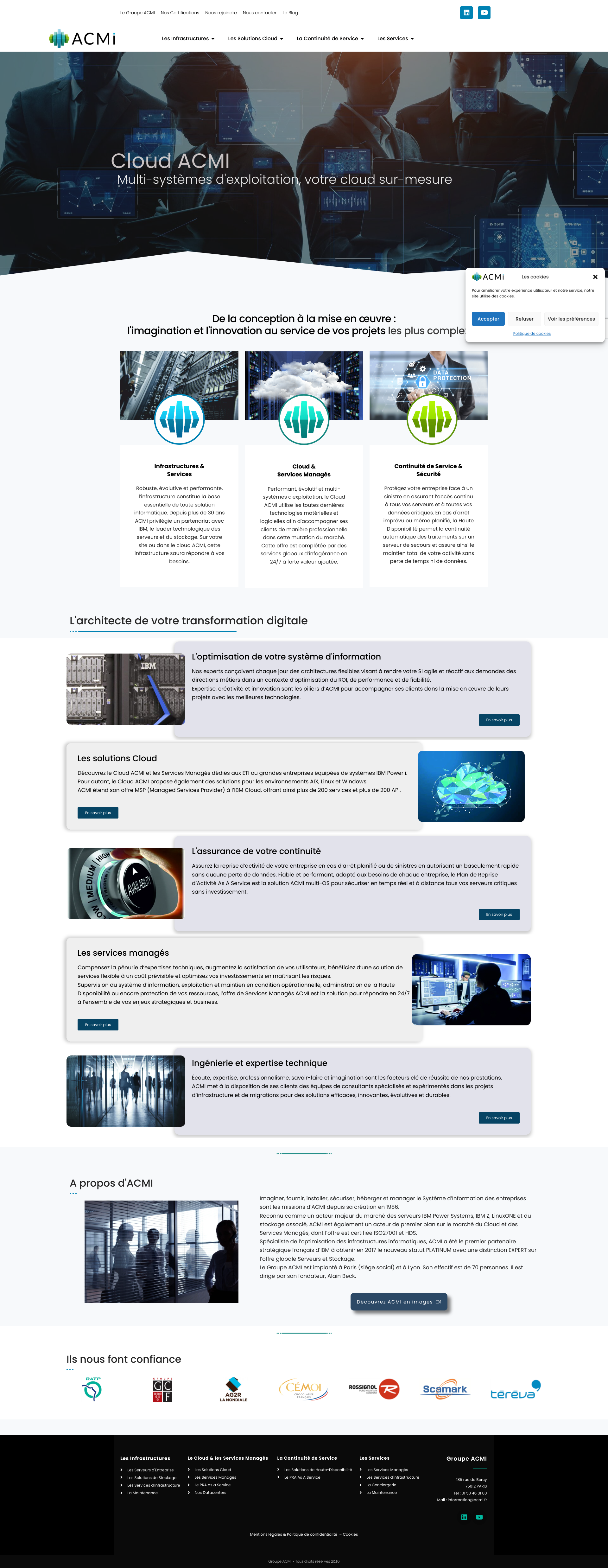 Aperçu du site