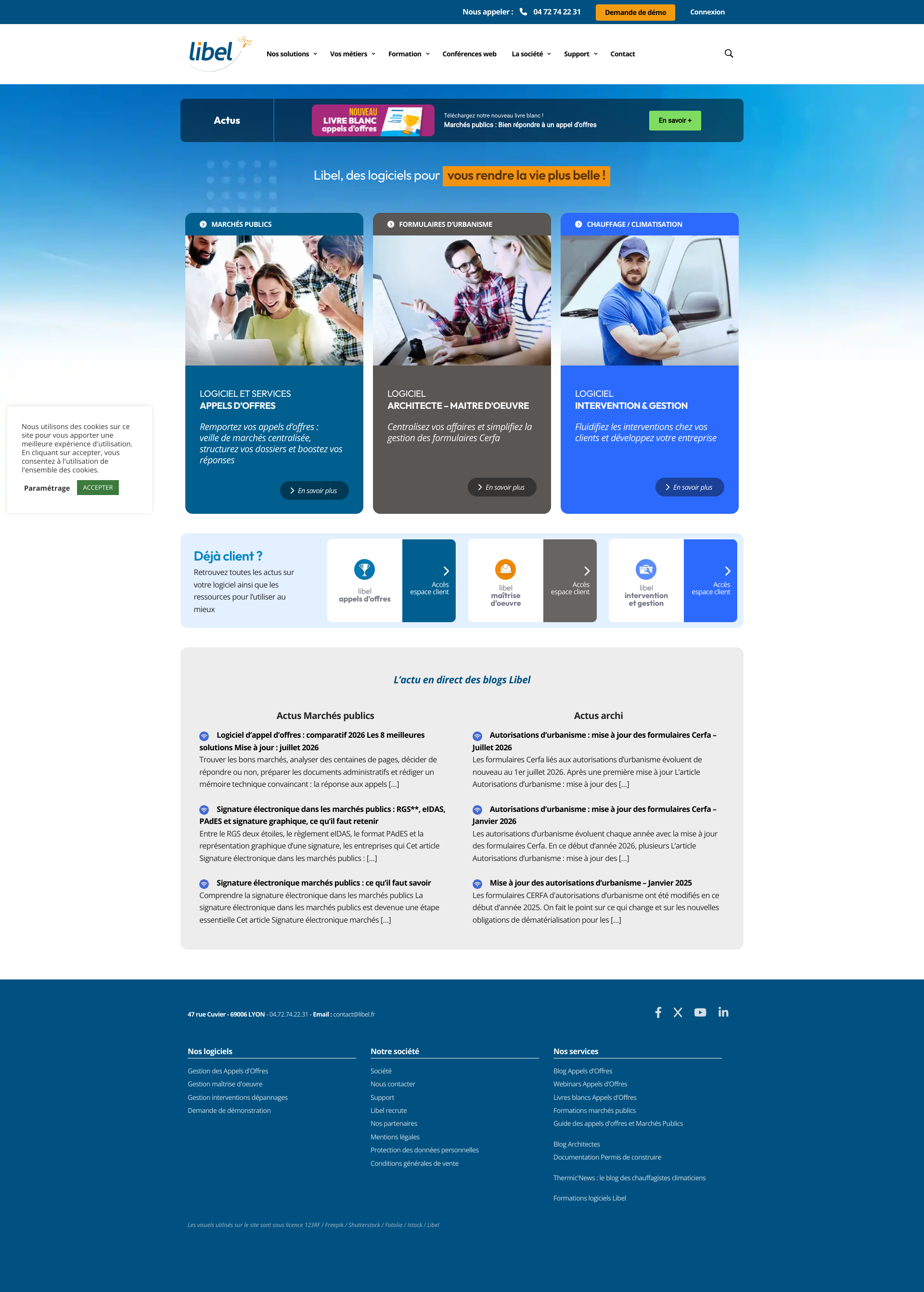 Aperçu du site