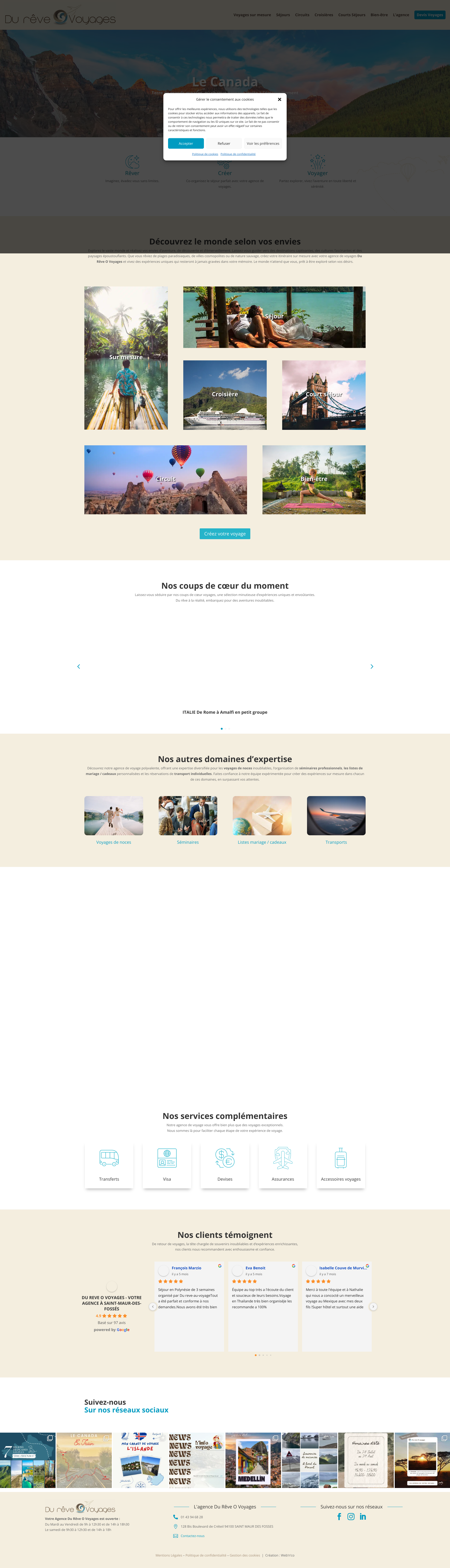 Aperçu du site