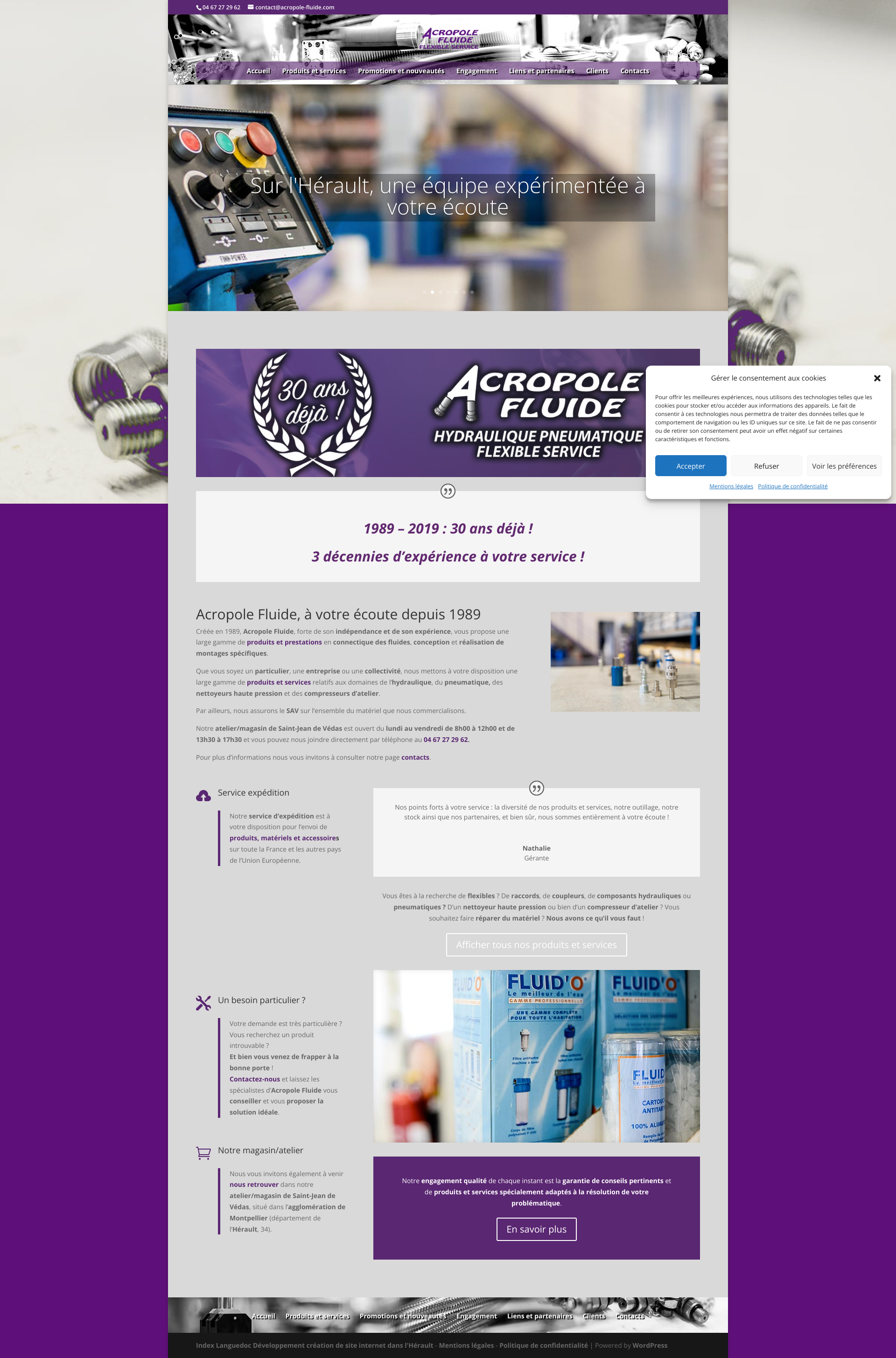 Aperçu du site