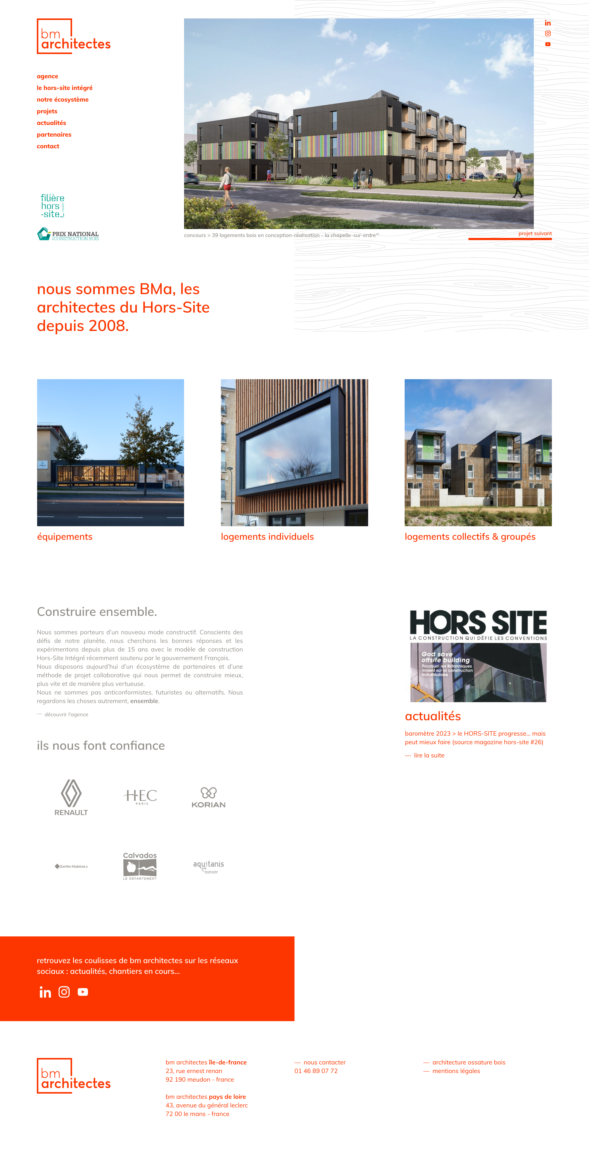 Aperçu du site