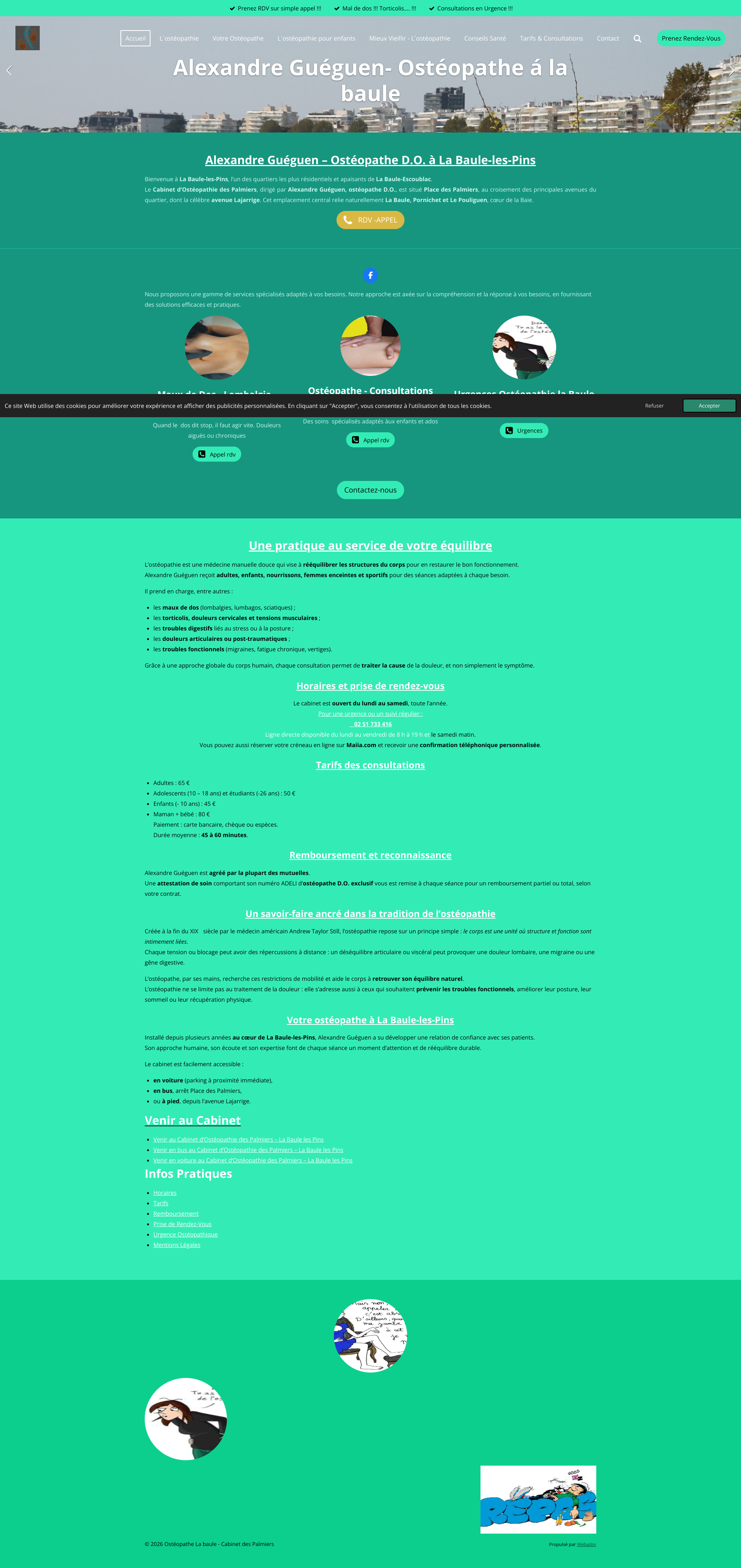 Aperçu du site