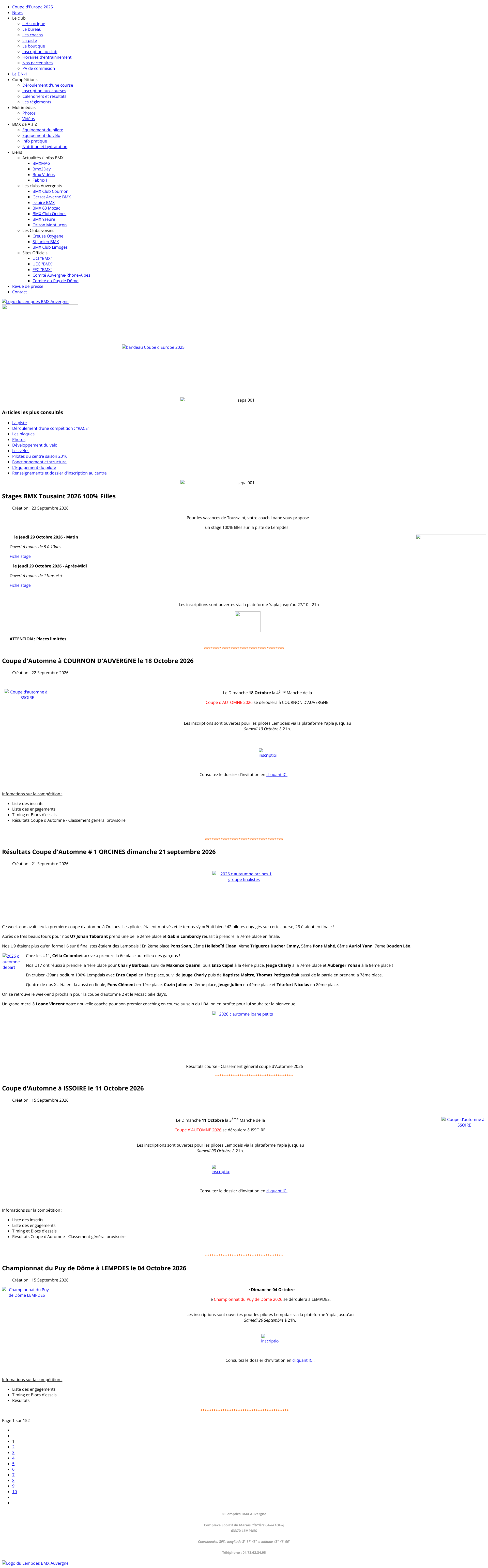 Aperçu du site