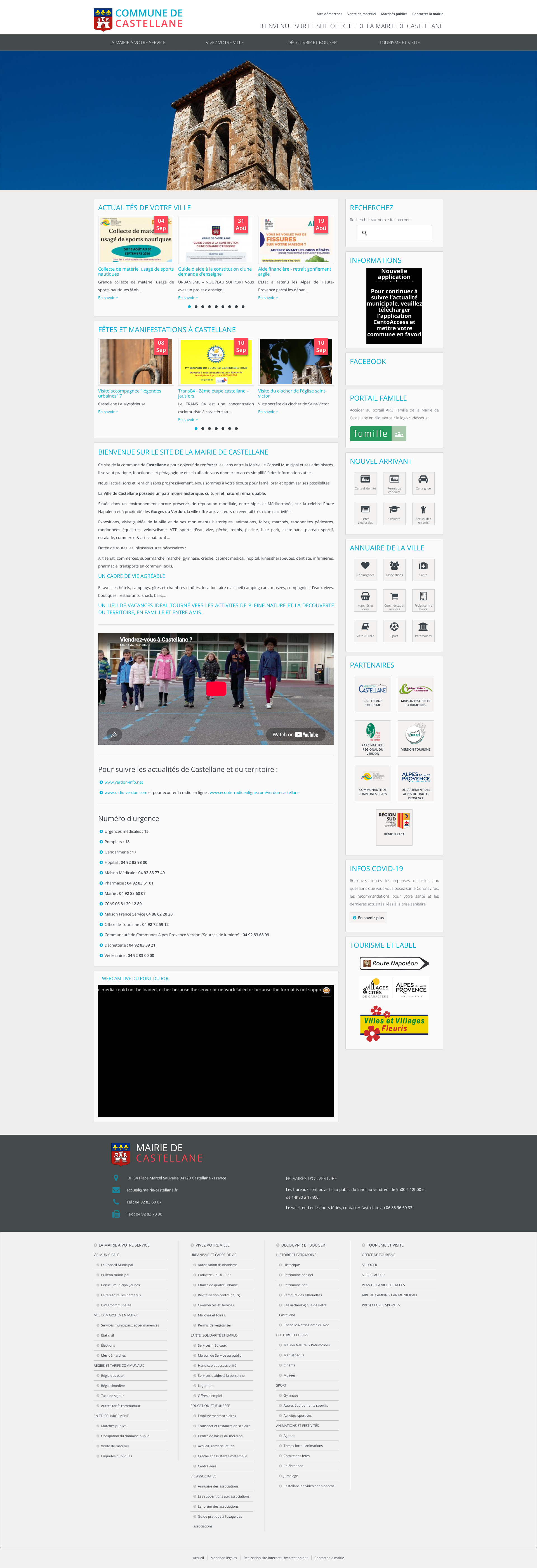 Aperçu du site