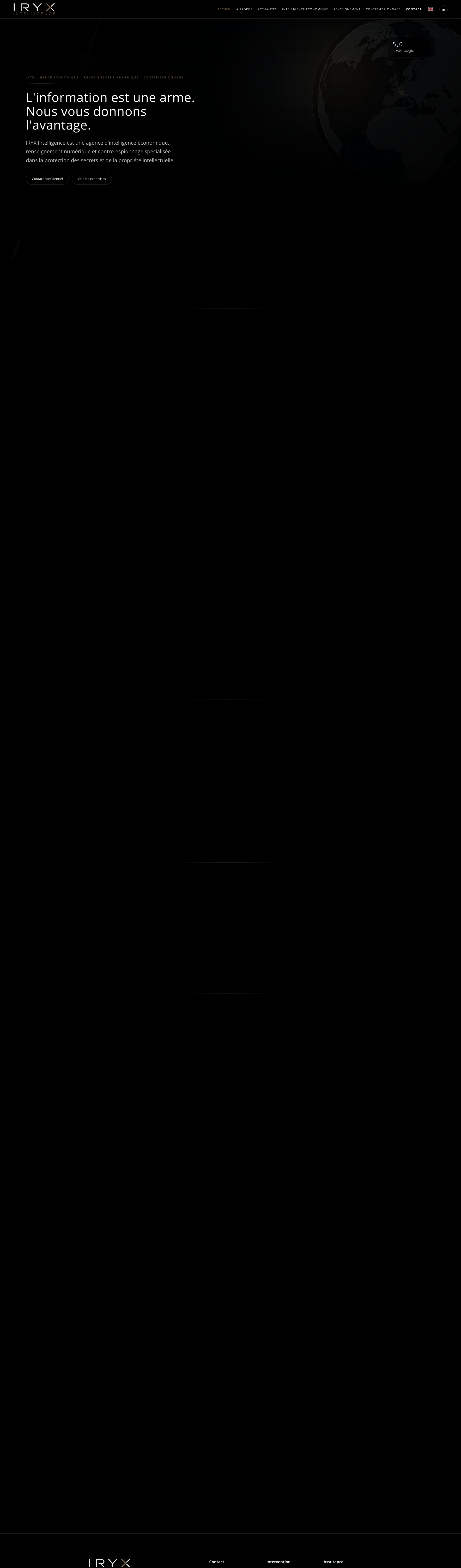 Aperçu du site
