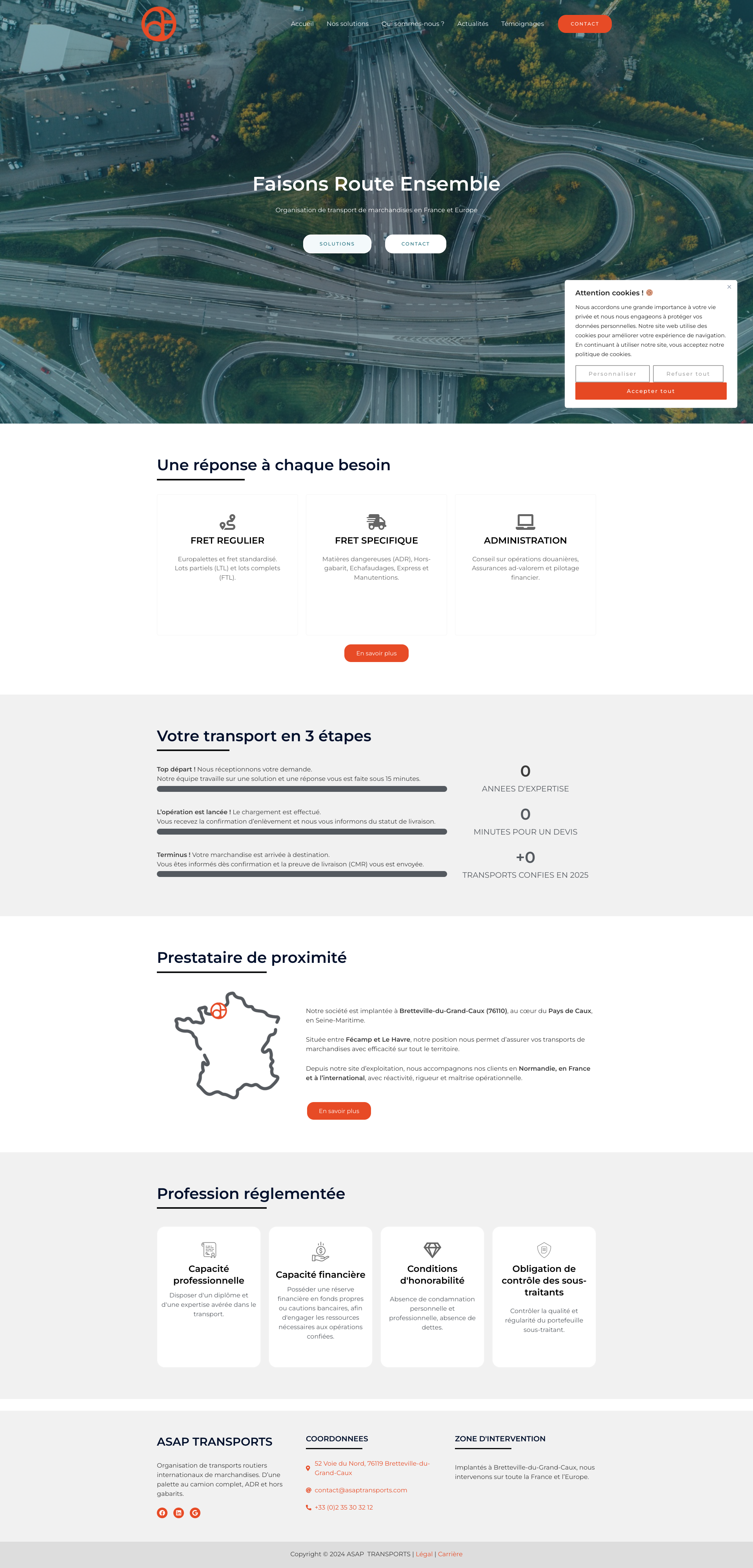 Aperçu du site