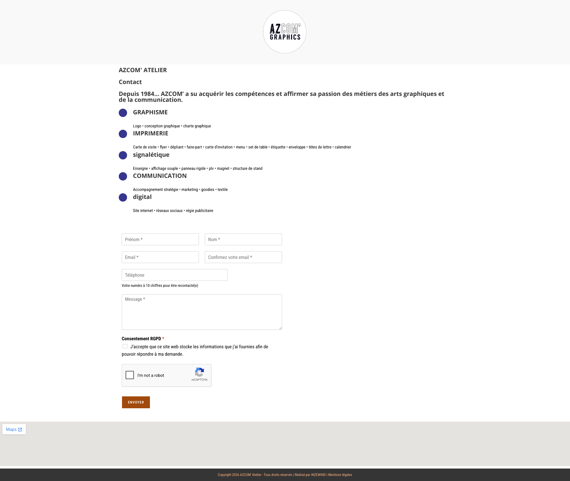 Aperçu du site