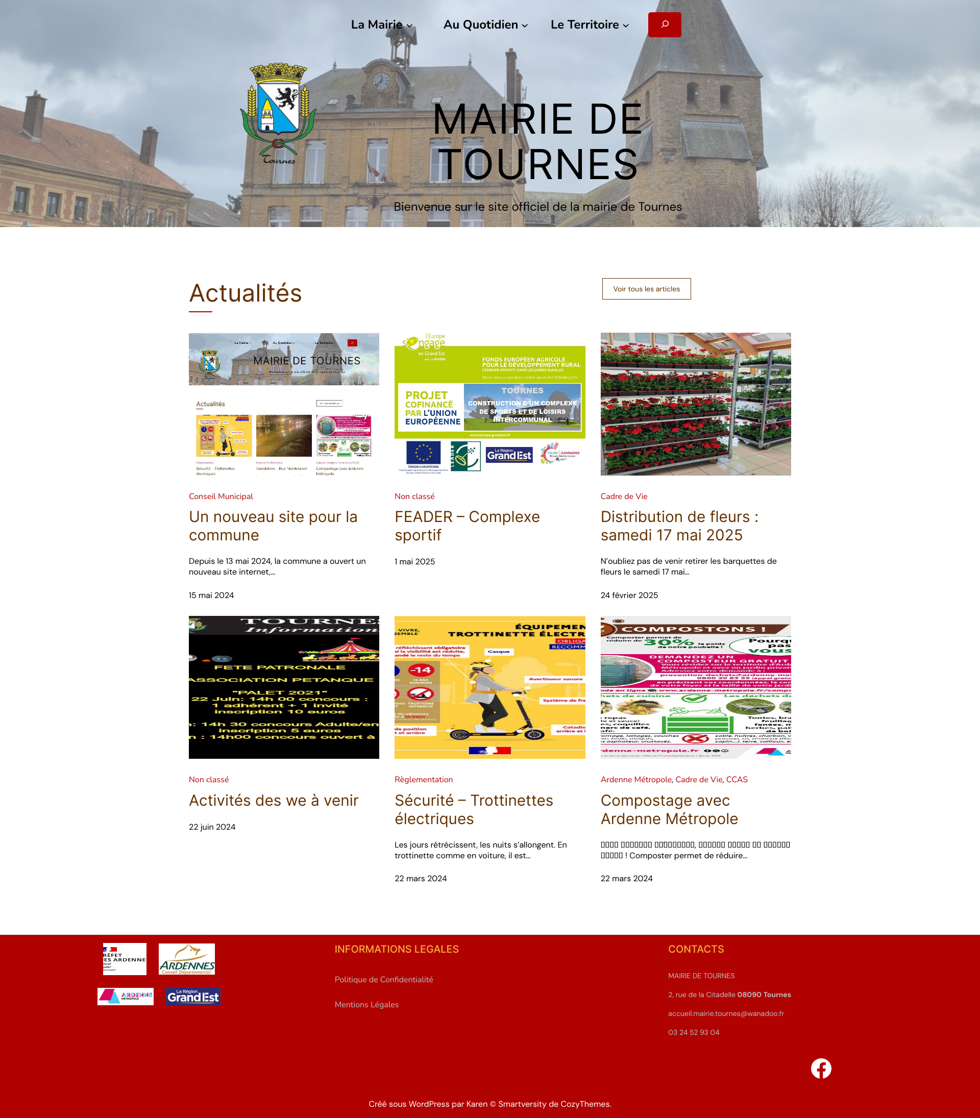 Aperçu du site