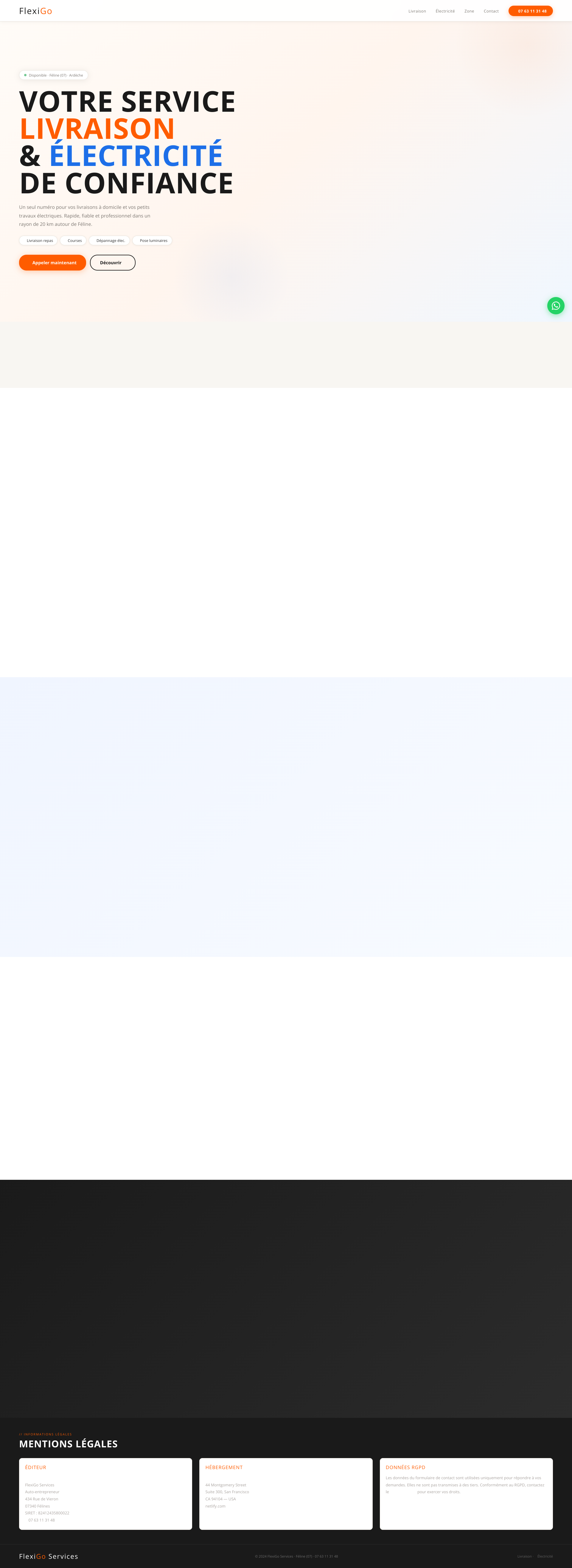 Aperçu du site