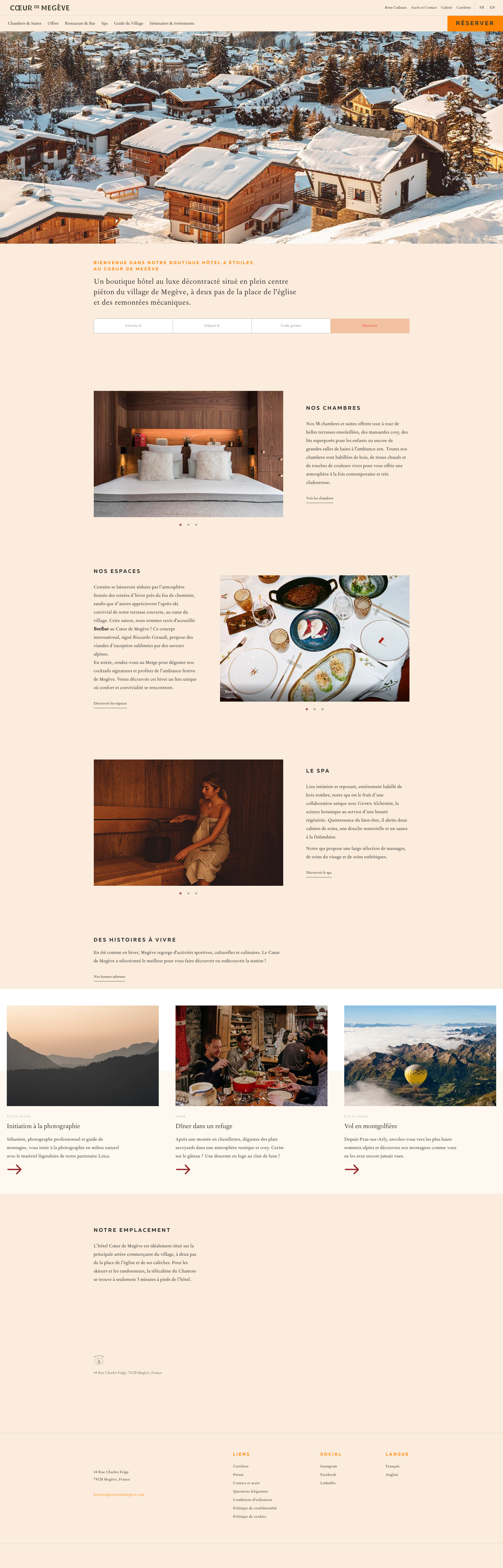 Aperçu du site