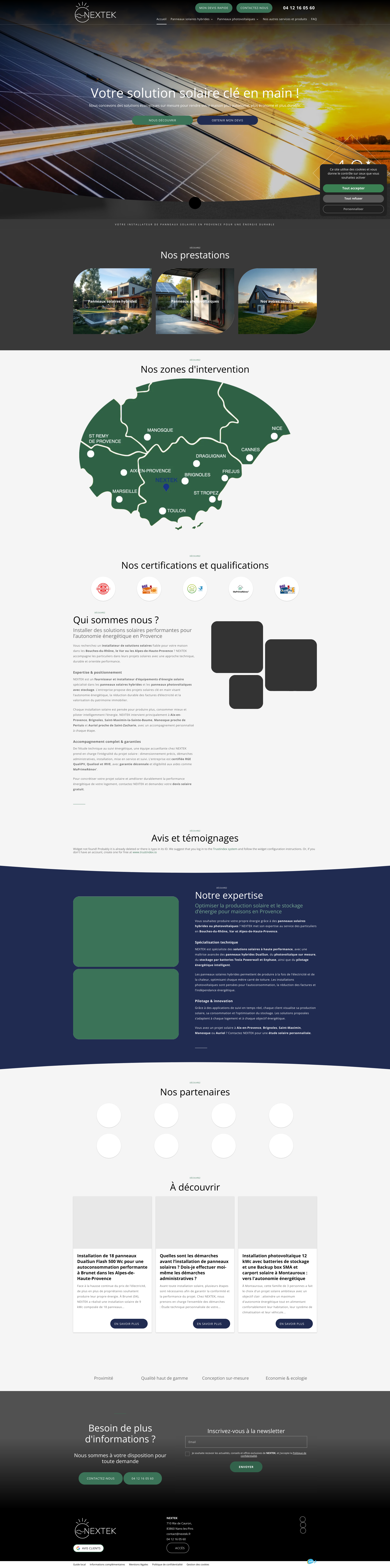 Aperçu du site
