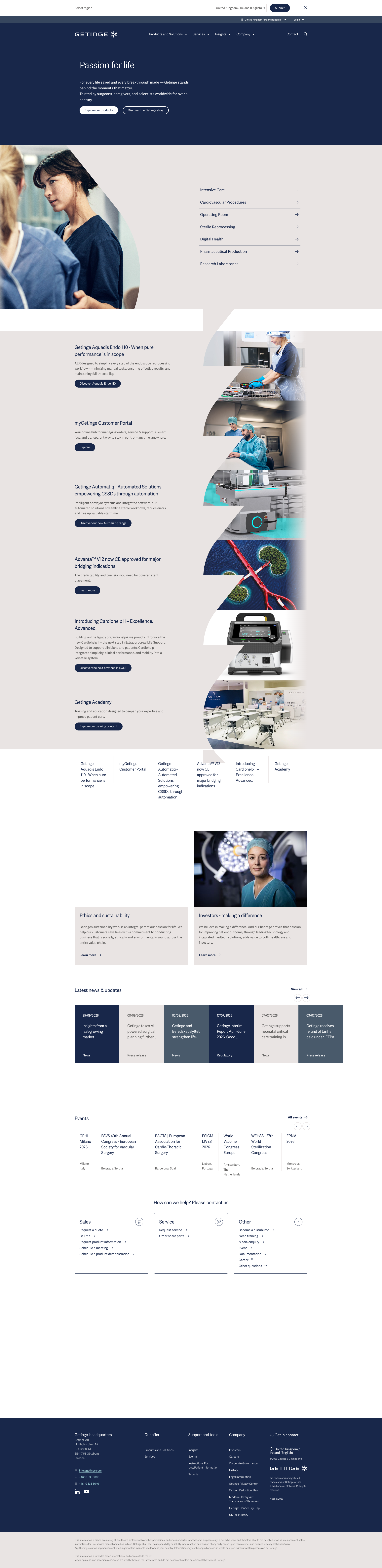 Aperçu du site