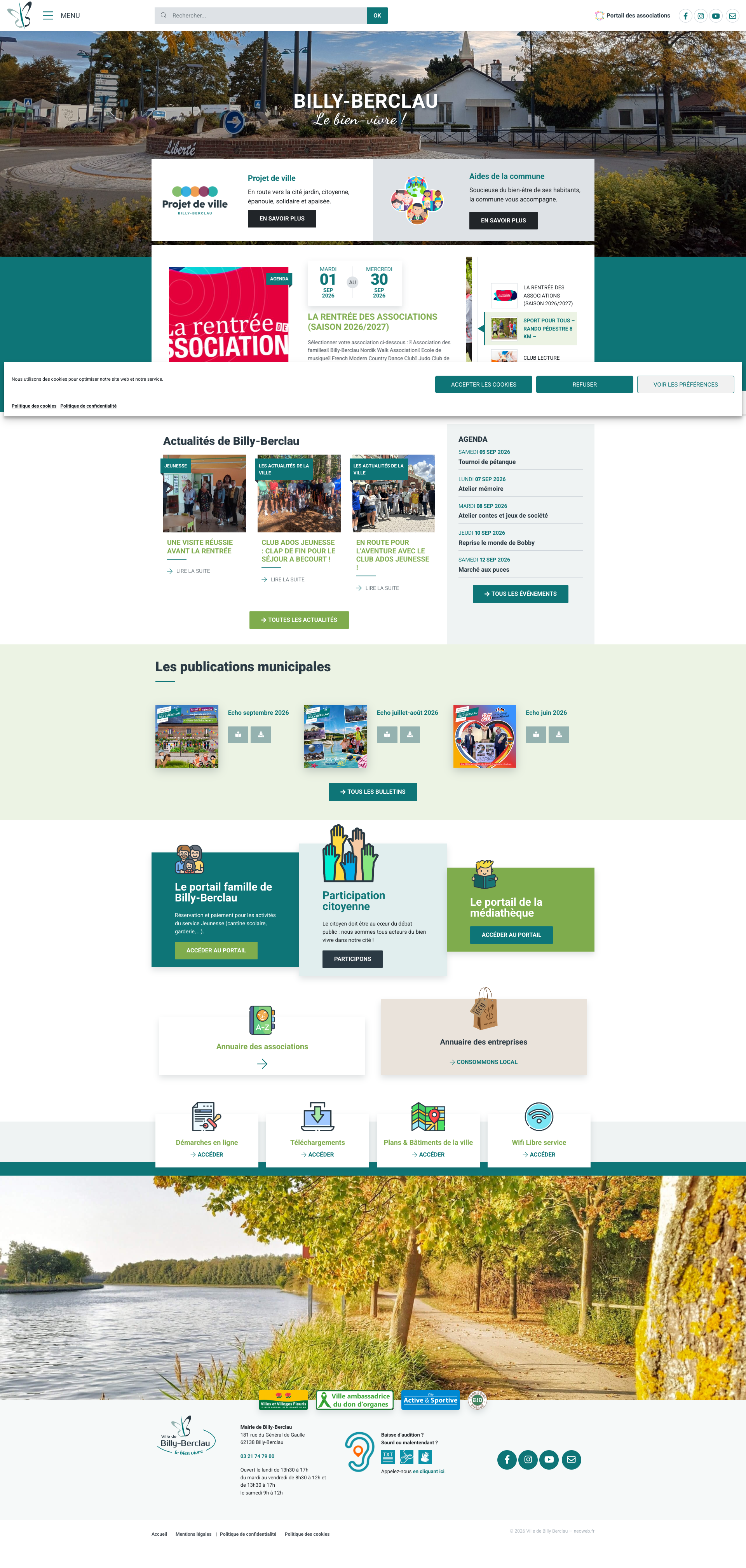 Aperçu du site