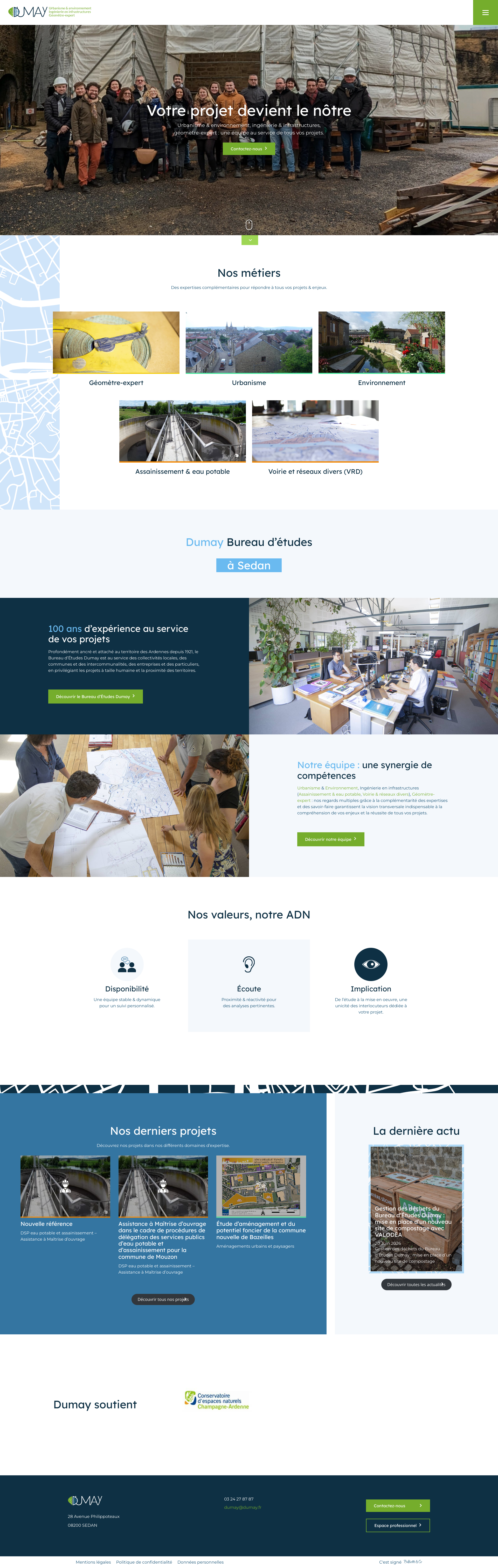 Aperçu du site
