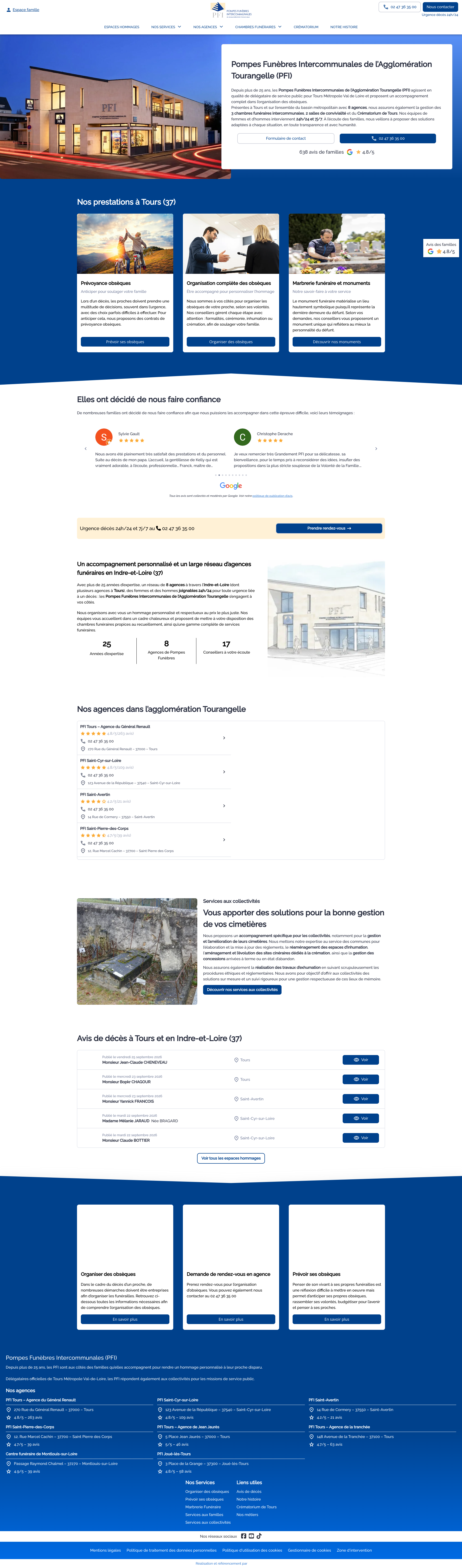 Aperçu du site
