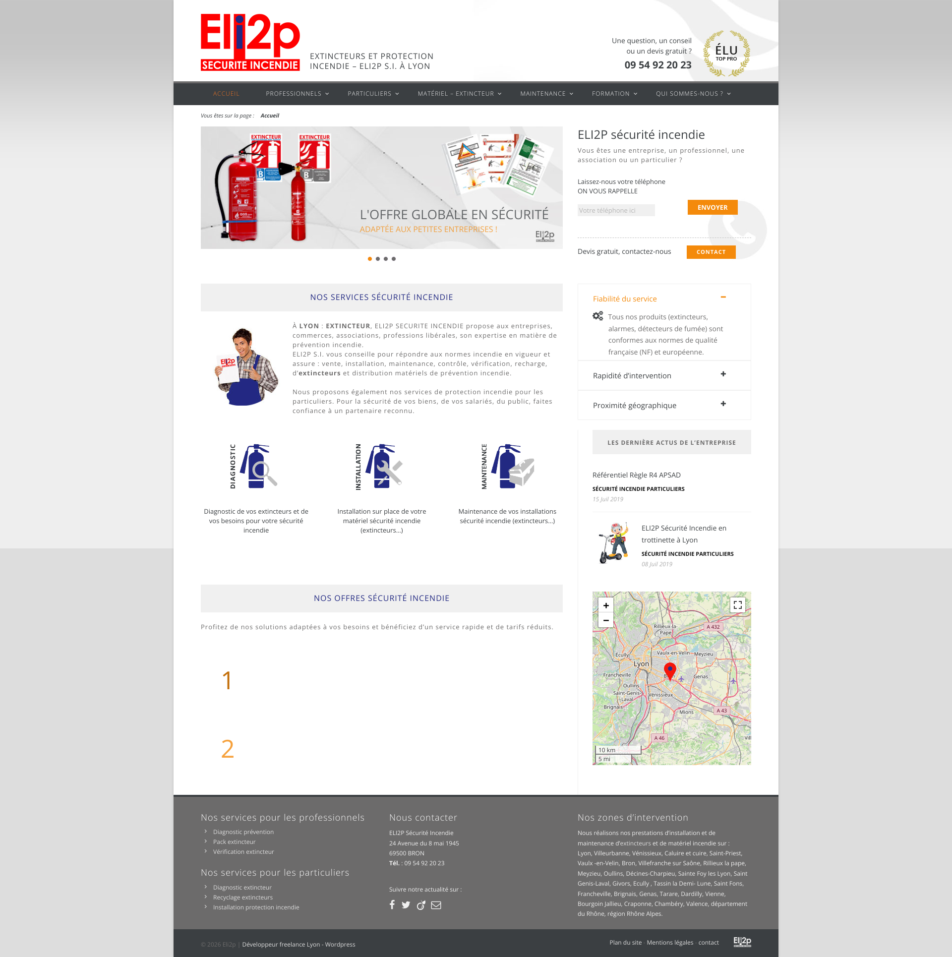 Aperçu du site