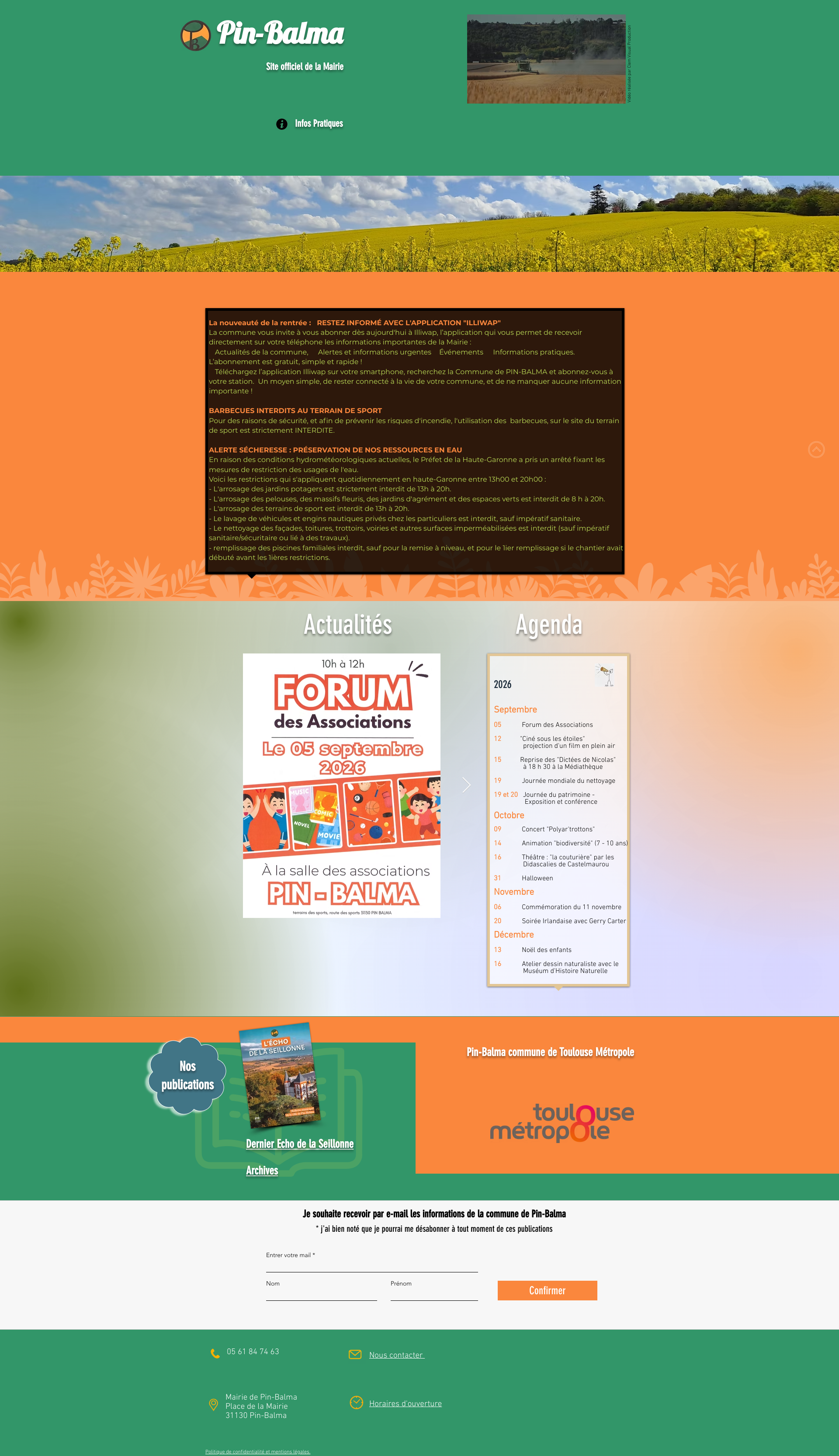 Aperçu du site