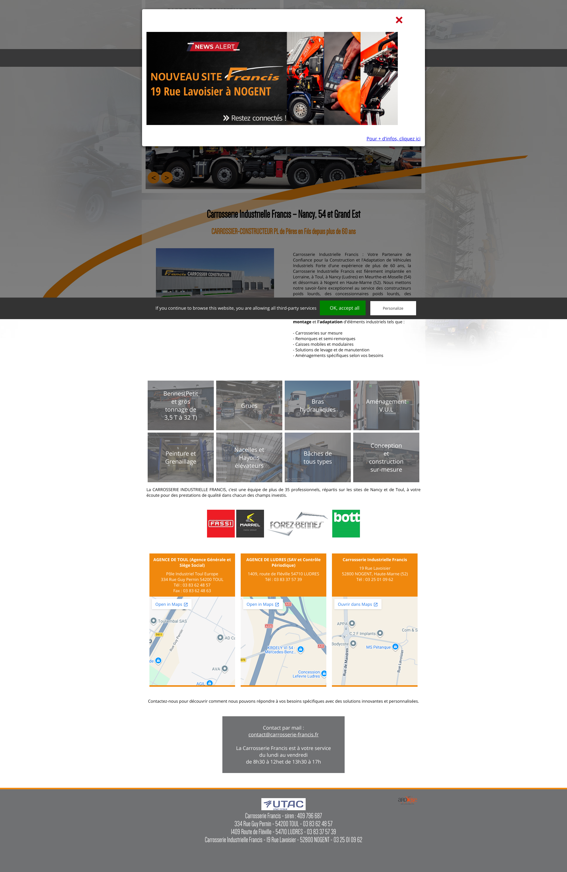 Aperçu du site