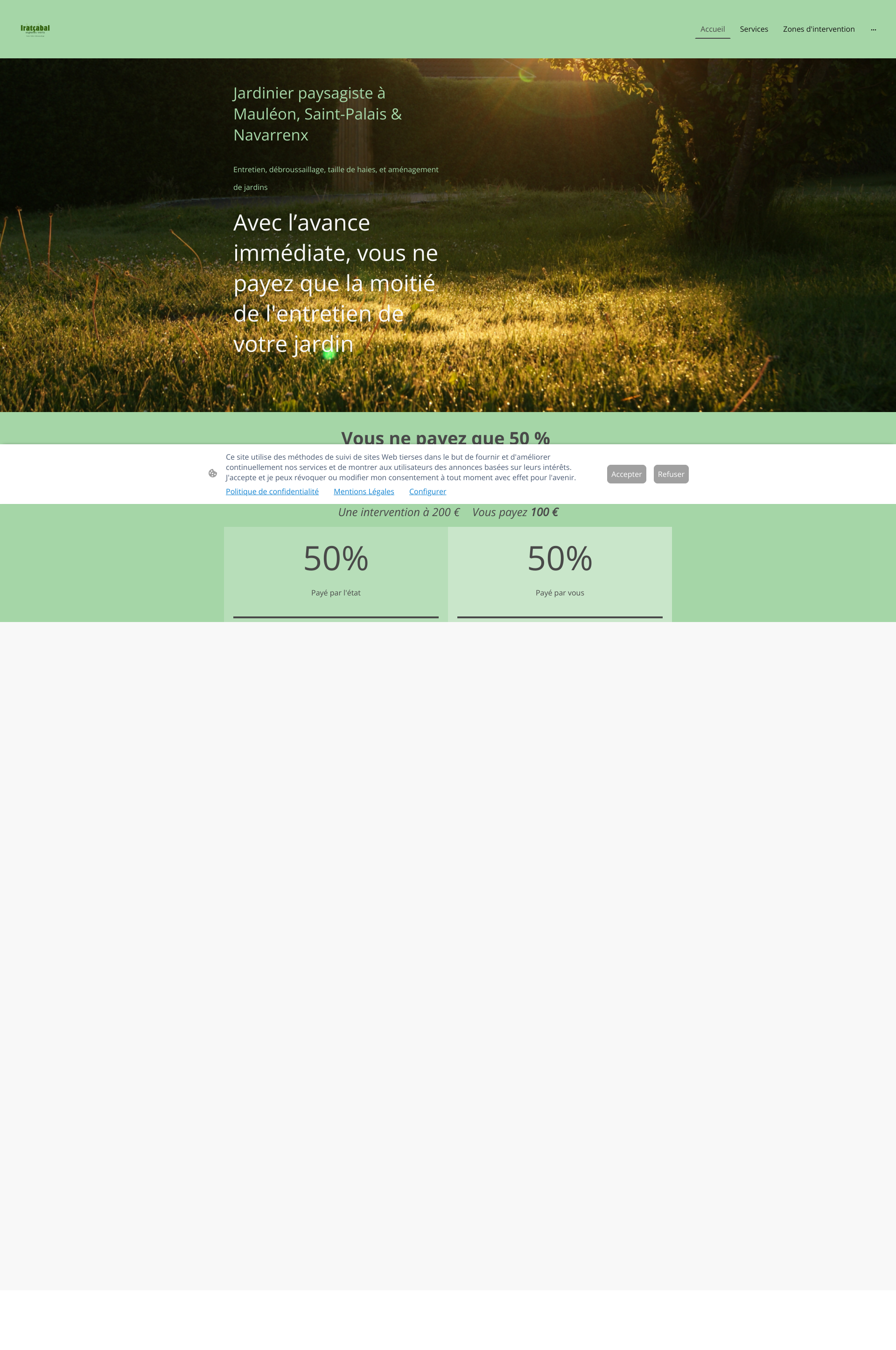 Aperçu du site