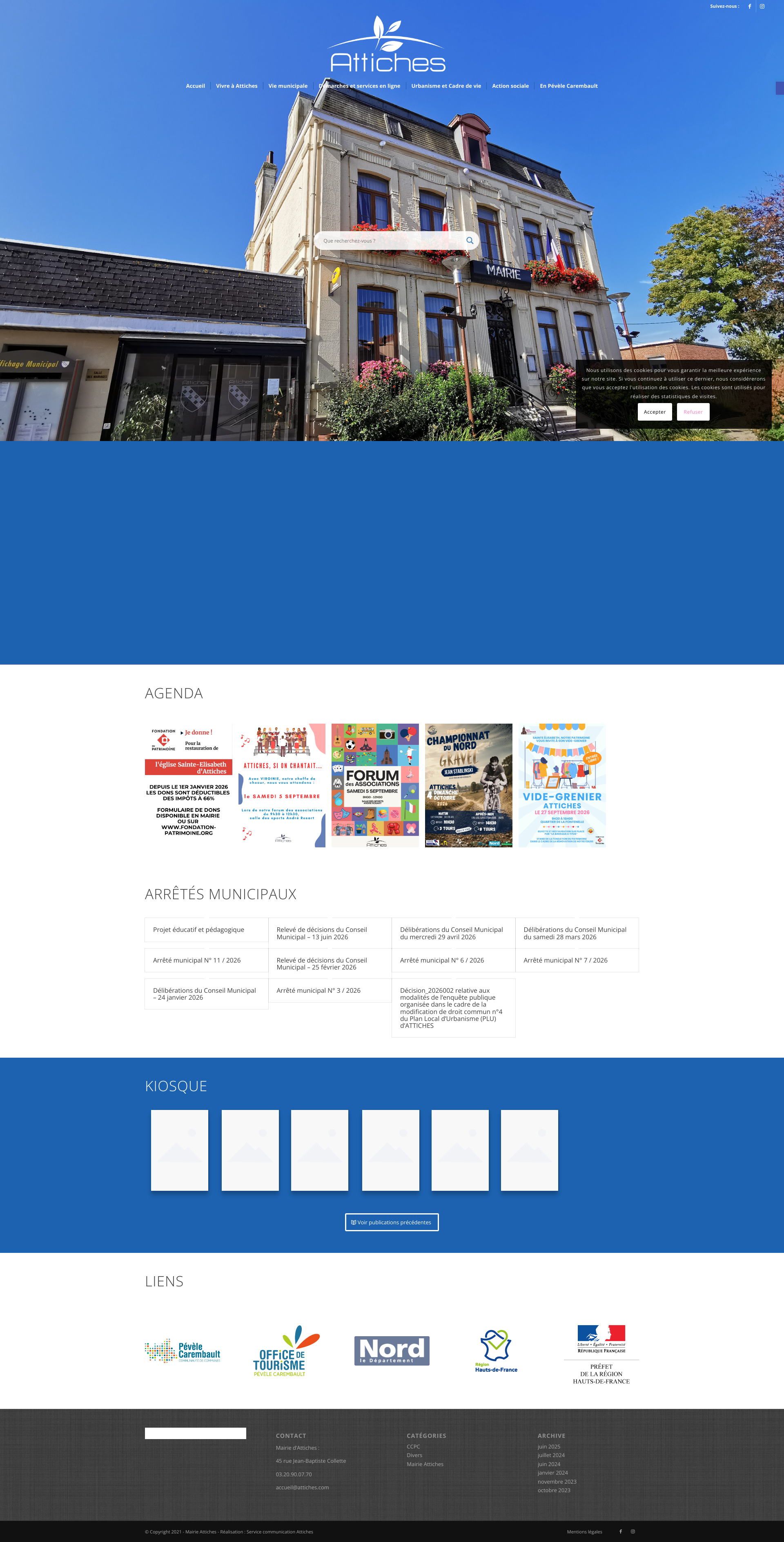 Aperçu du site
