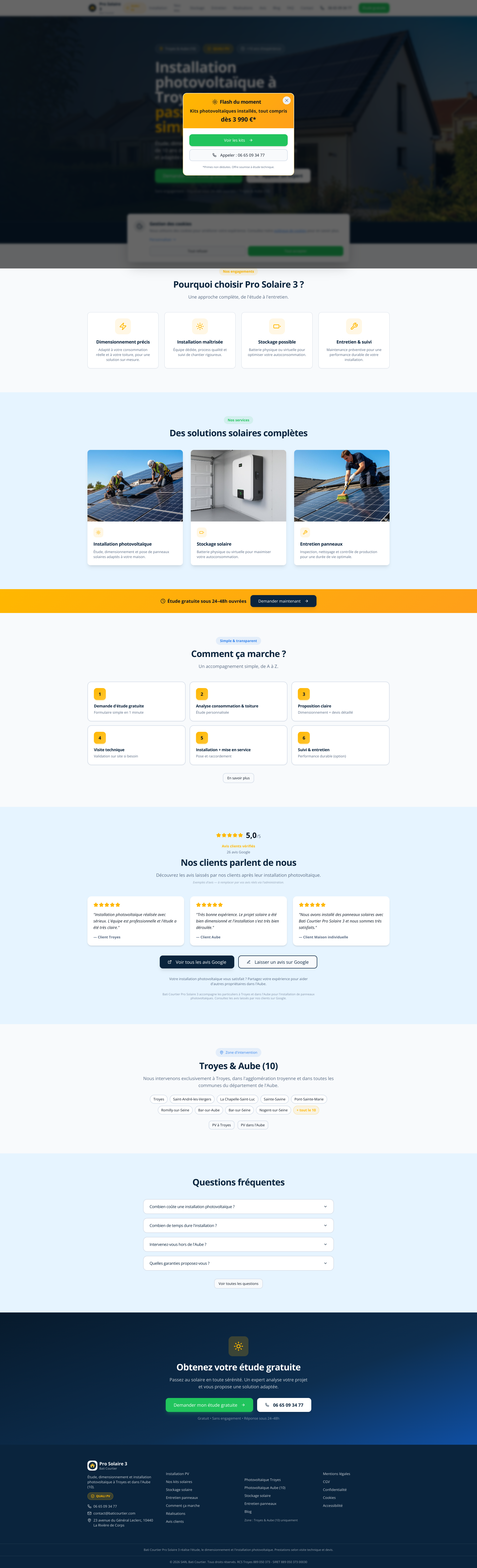 Aperçu du site